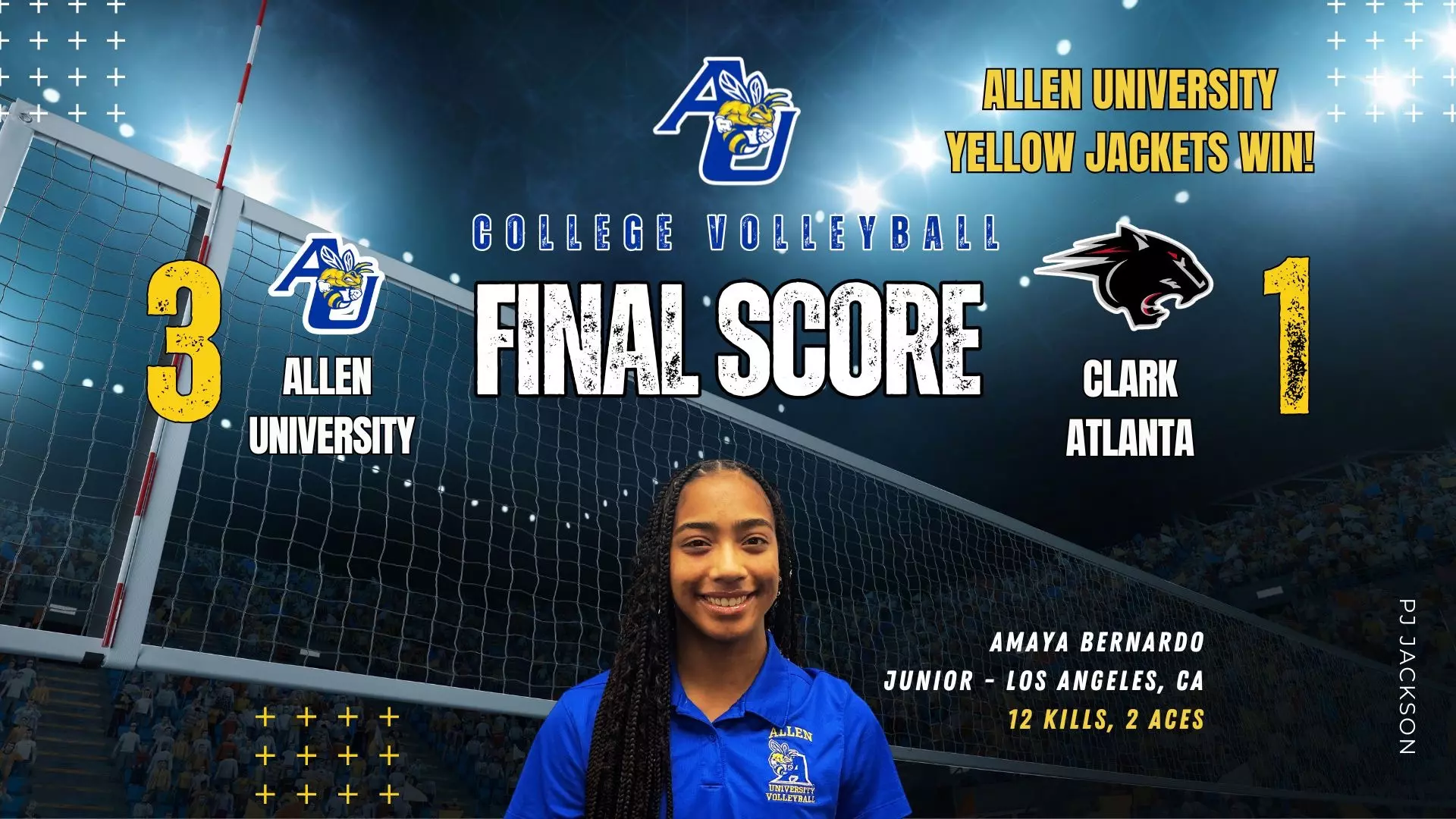 Clark Allen Allen Takes Down Clark Atlanta, Spoils Alumni Night in Four-Set Victory ...
