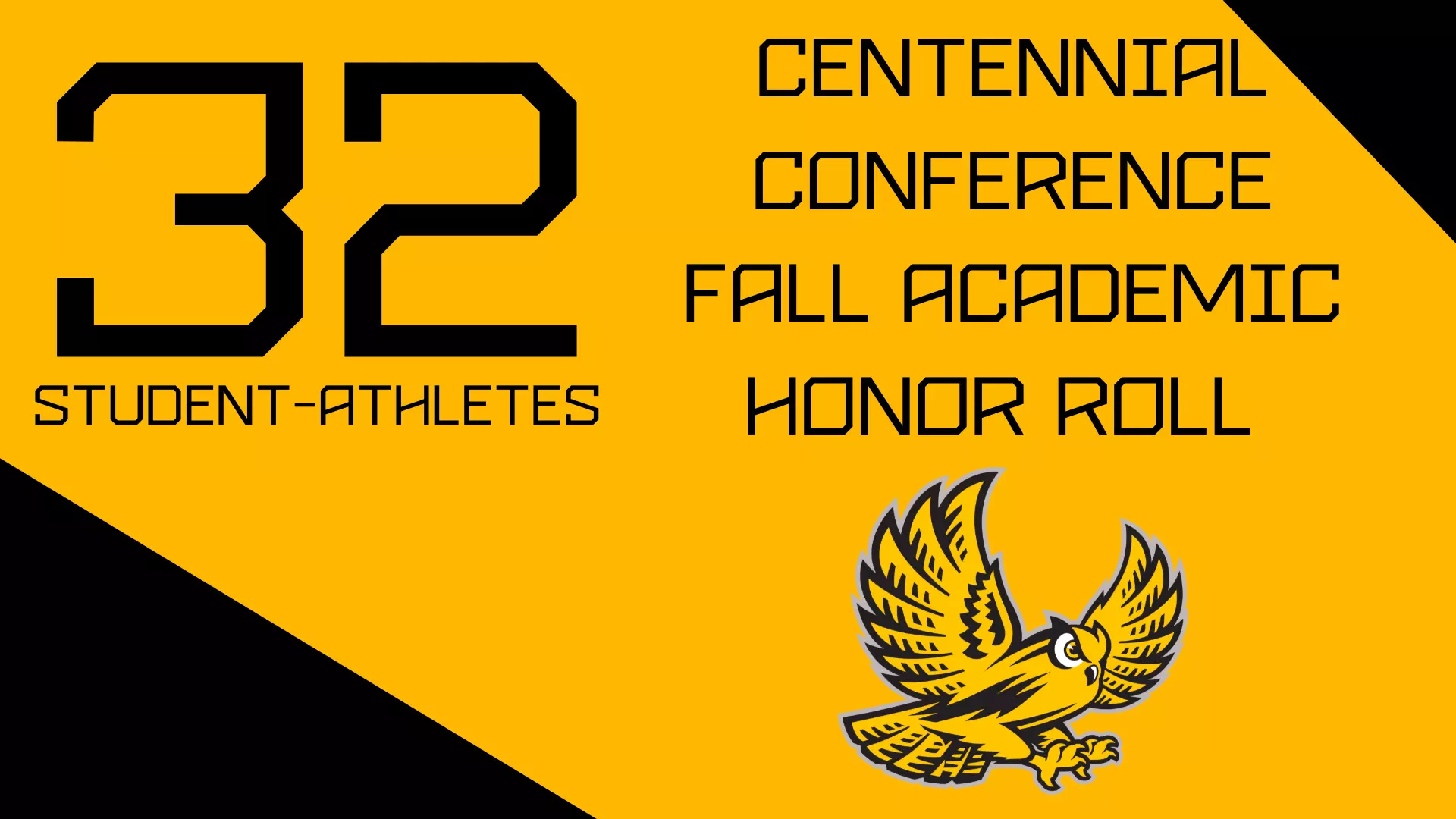 Fall Academis Thirty-Two Owls Named to Fall 2025 Centennial Conference Academic Honor ...