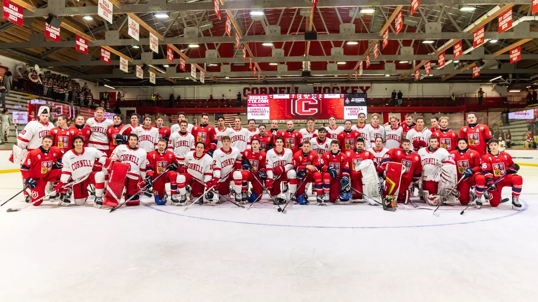 Cornell Roster Six-Goal First Period Leads #18 Men's Hockey Past Czech University ...