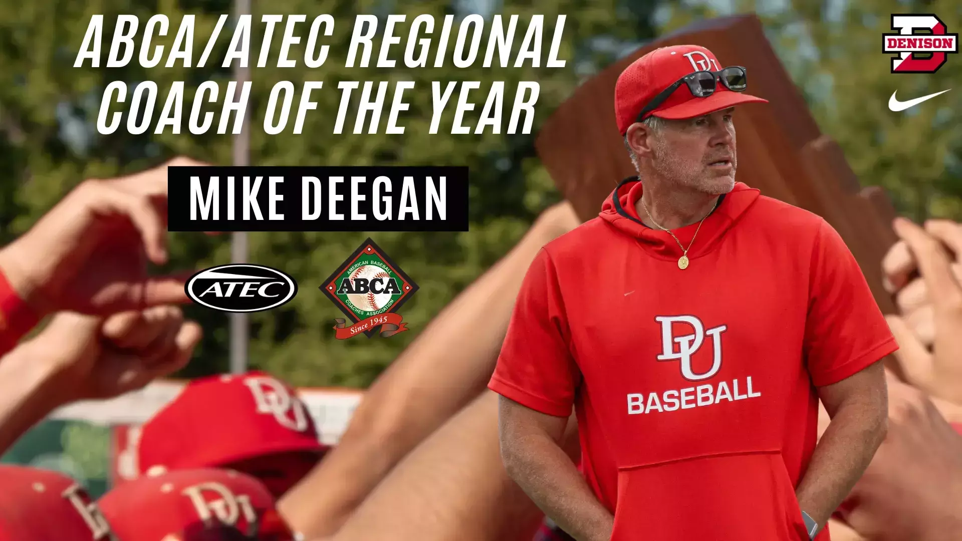 Deegan selected as ABCA/ATEC Regional Coach of the Year - Denison ...