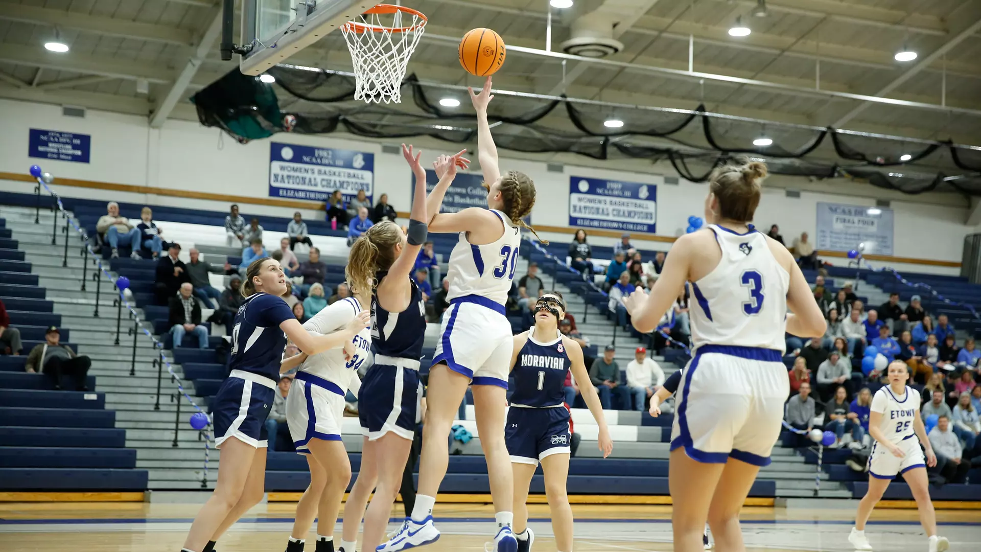 Women's basketball wins big at Moravian Elizabethtown College Athletics