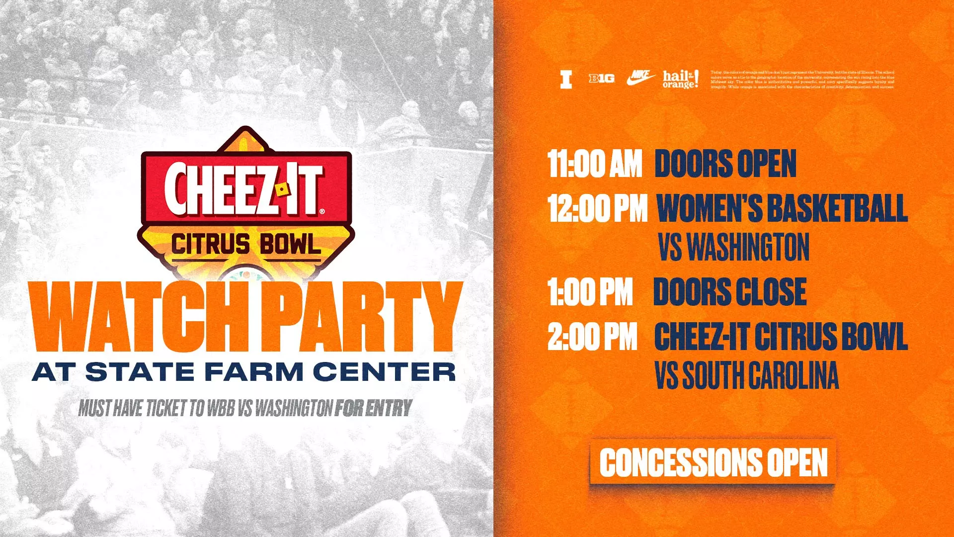 Bowl Game Watch Party Announced Following Women’s Basketball New Year’s