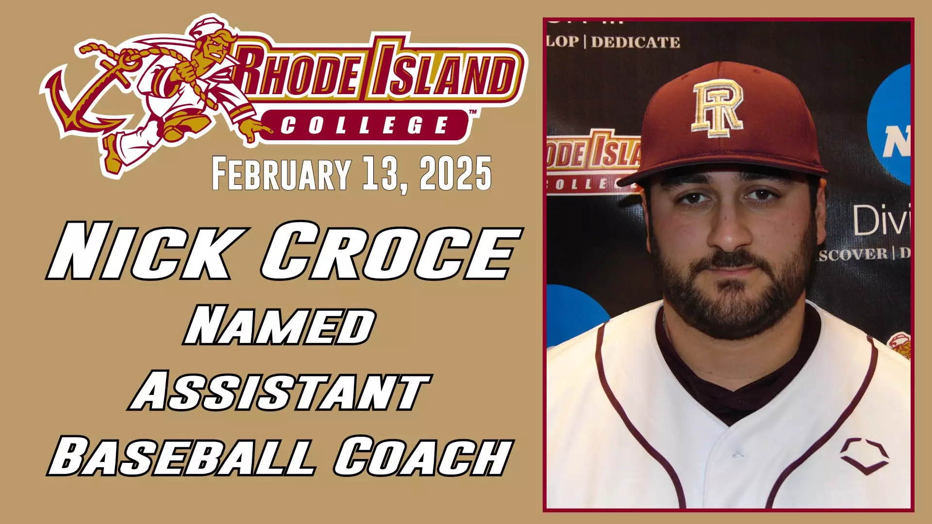 Rhode Island College Names Nick Croce ’20 Assistant Baseball Coach ...