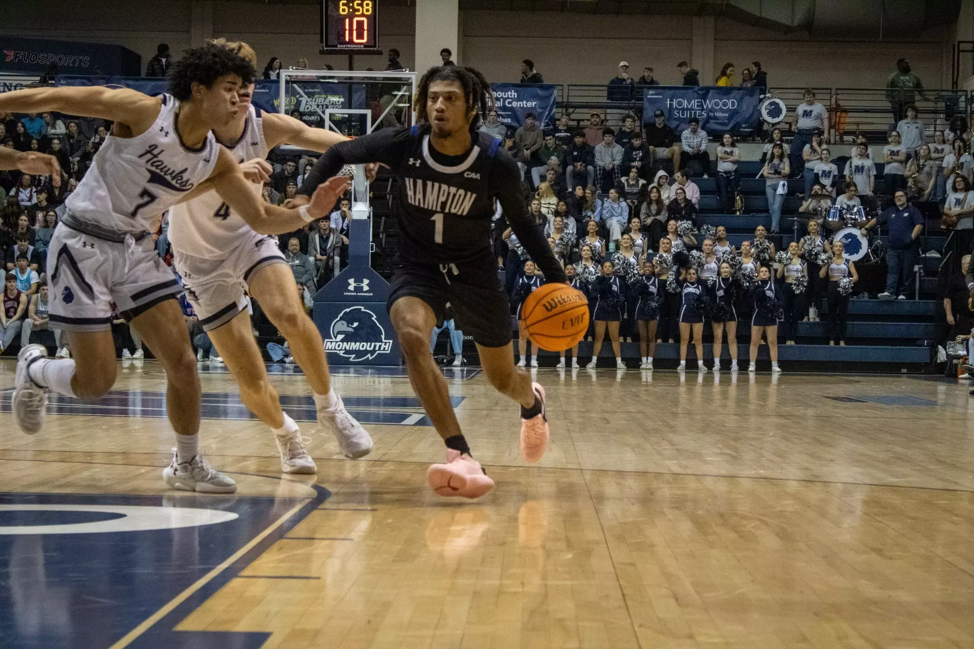 Pirates Fall to the Monmouth Hawks 68-63 Inside OceanFirst Bank Center ...