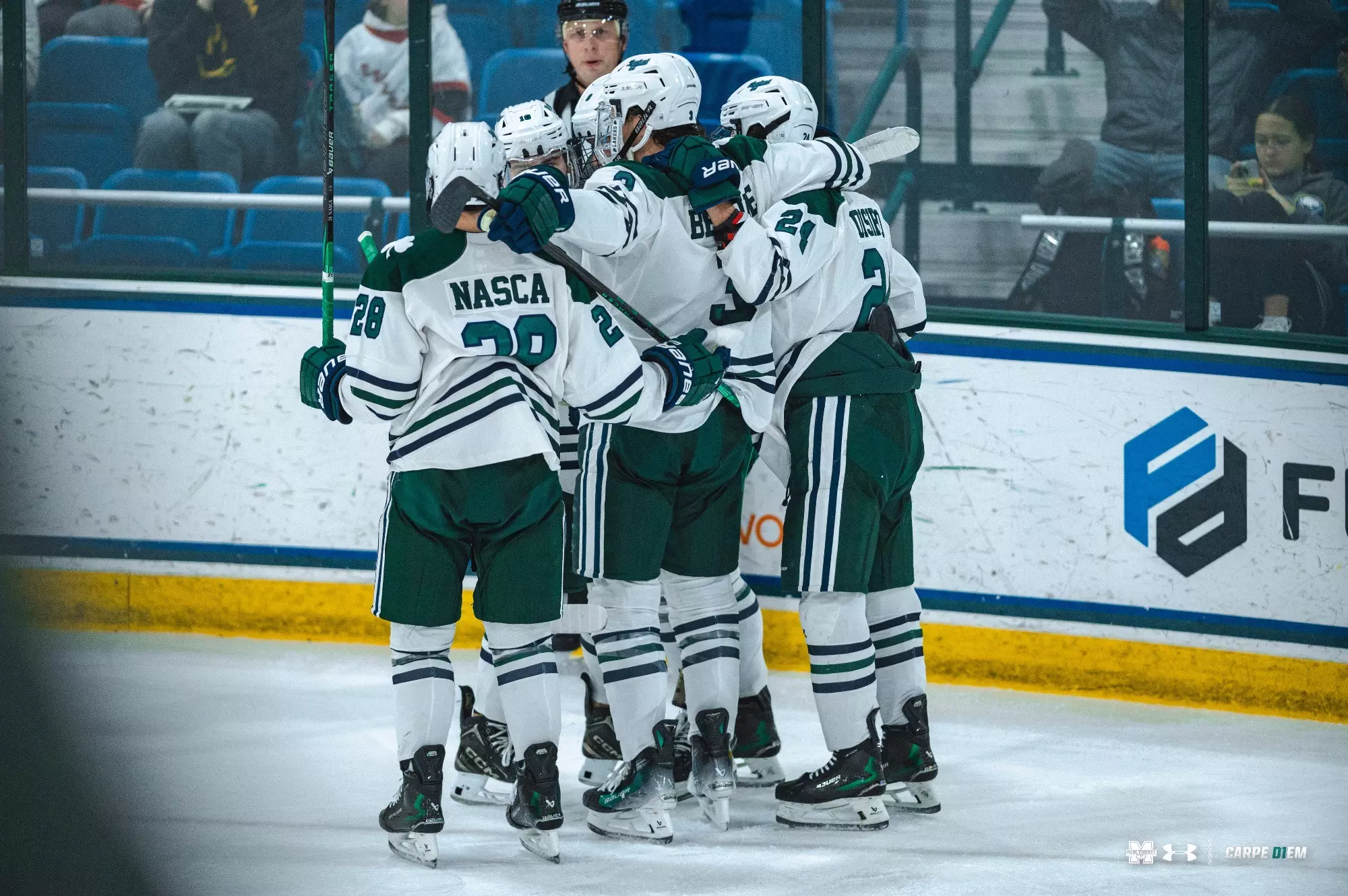 Mercyhurst Ice Rink Lakers Battle But Fall Late to Holy Cross - Mercyhurst University Athletics