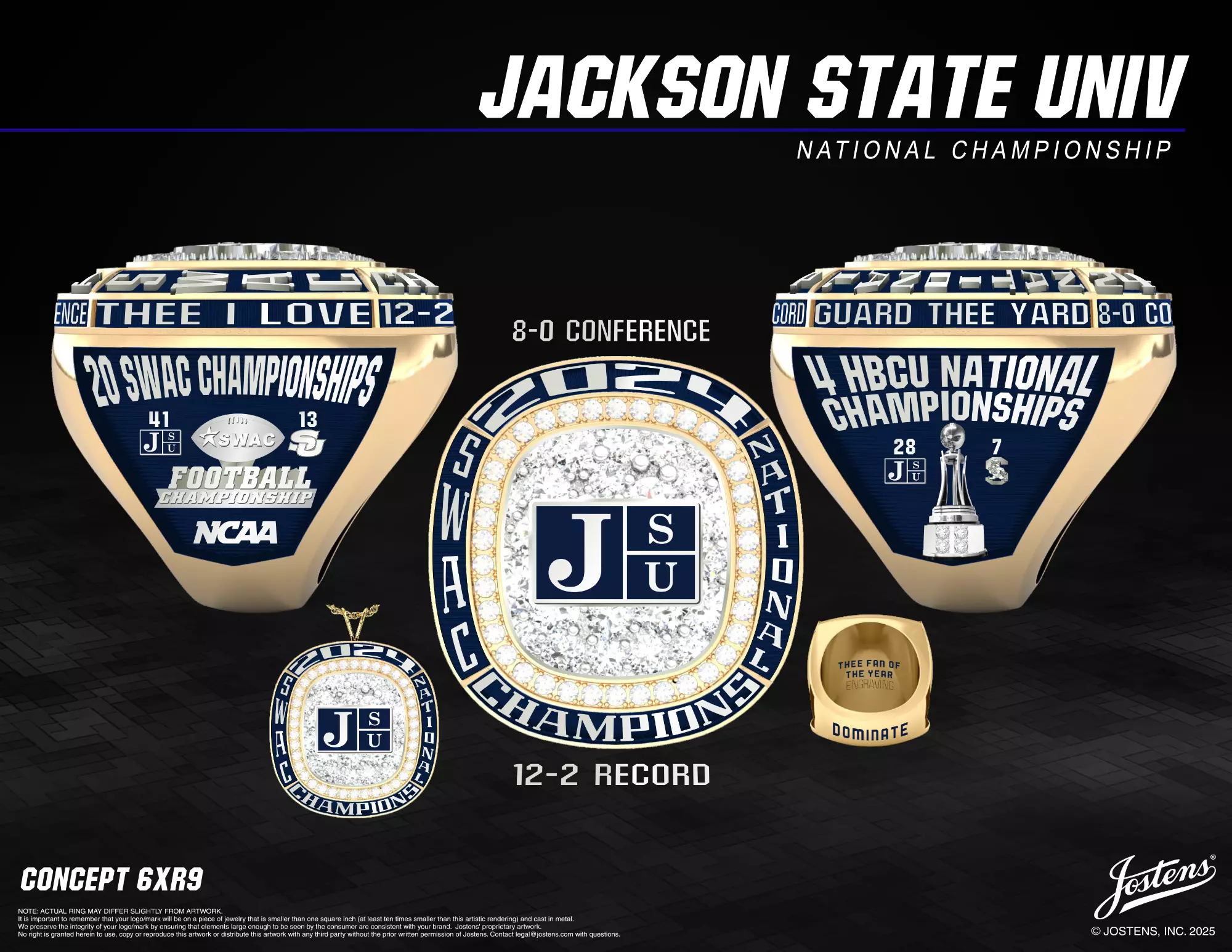 Championship fan rings available to order - Jackson State University