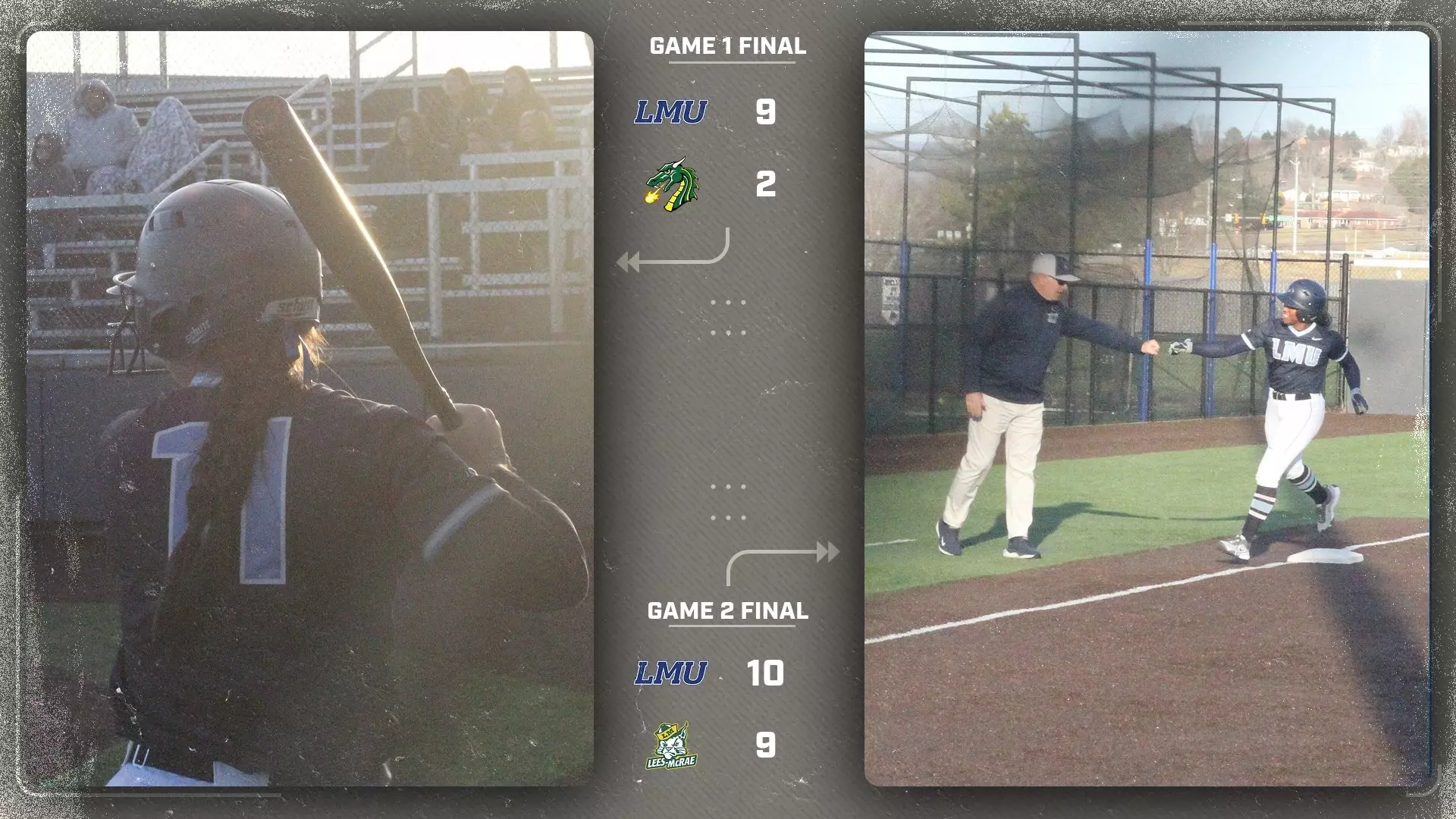 LMU Takes Both in Sunday Softball Lincoln Memorial University Athletics
