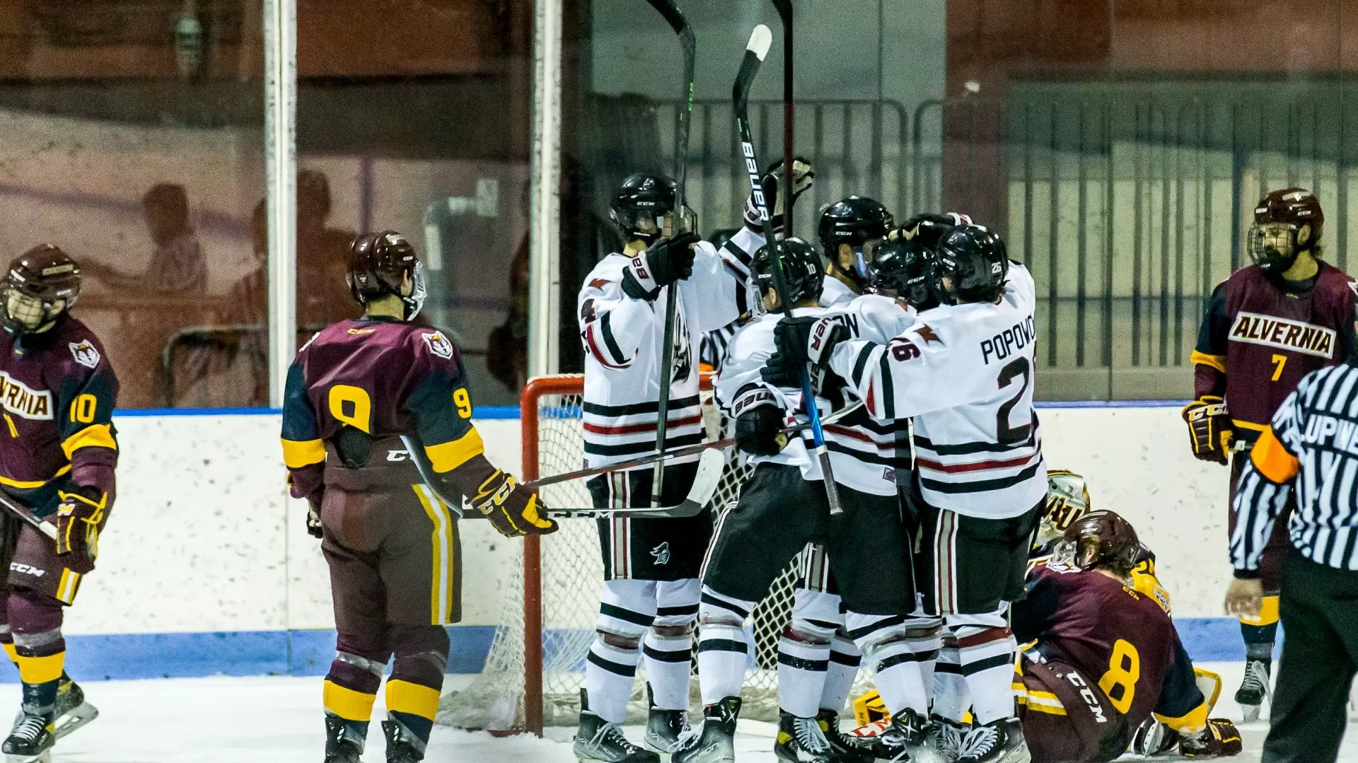 Jack Rolston Corey Popowcer - Men's Hockey - Manhattanville University Athletics