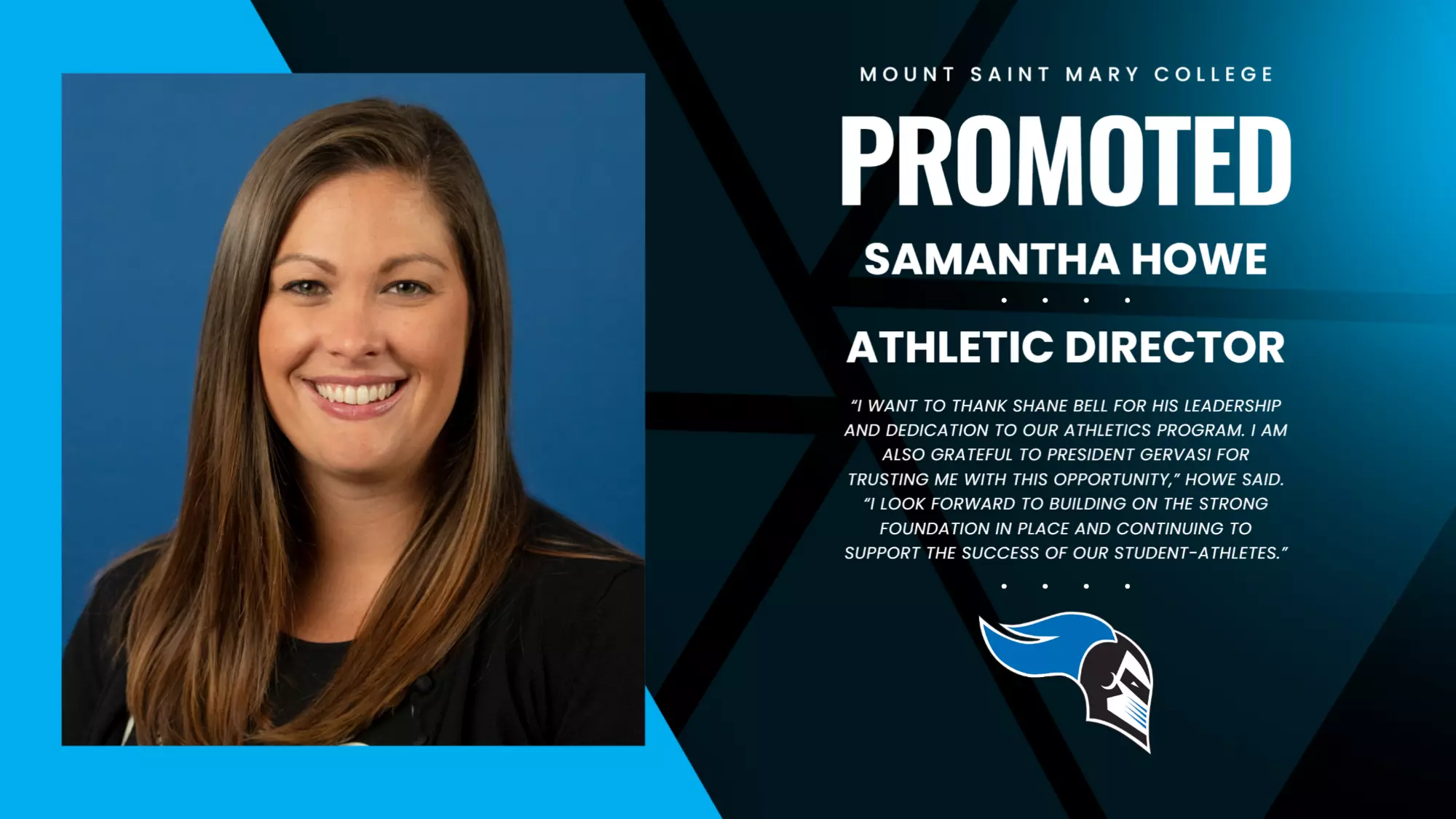 Associate Athletic Director Howe to Take Over as Athletic Director - Mount Saint Mary College Athletics