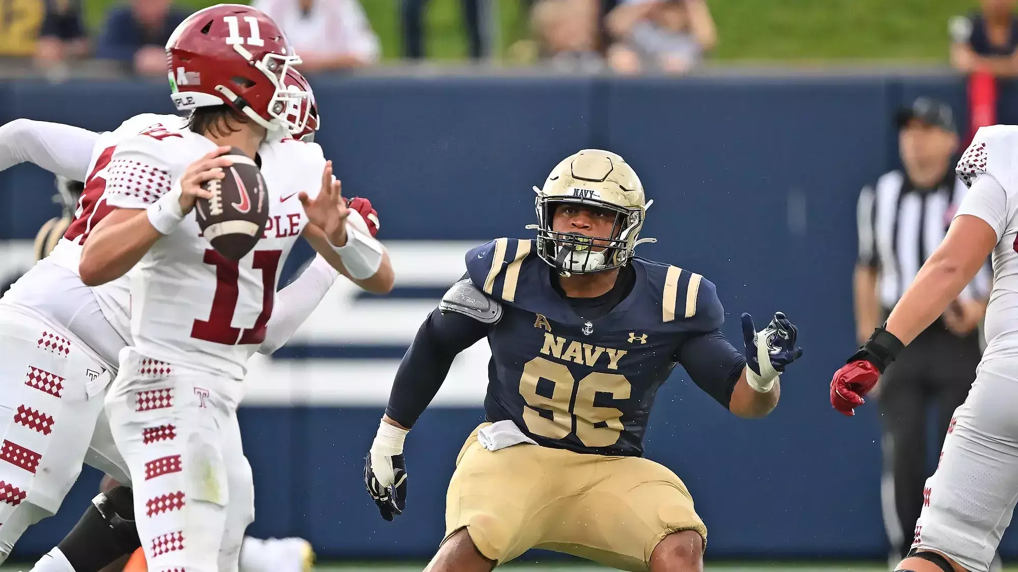 Navy's Man in the Middle Junior Nose Guard Landon Robinson Naval