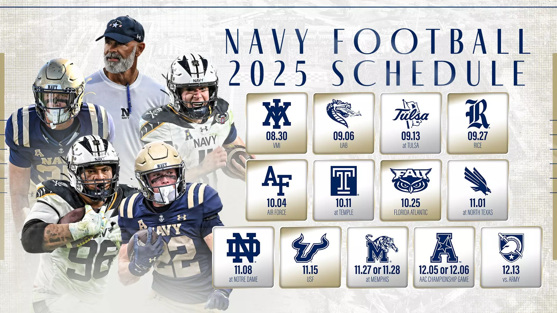 American Athletic Conference Announces 2025 Navy Football Schedule american-athletic-conference-announces-2025-navy-football-schedule