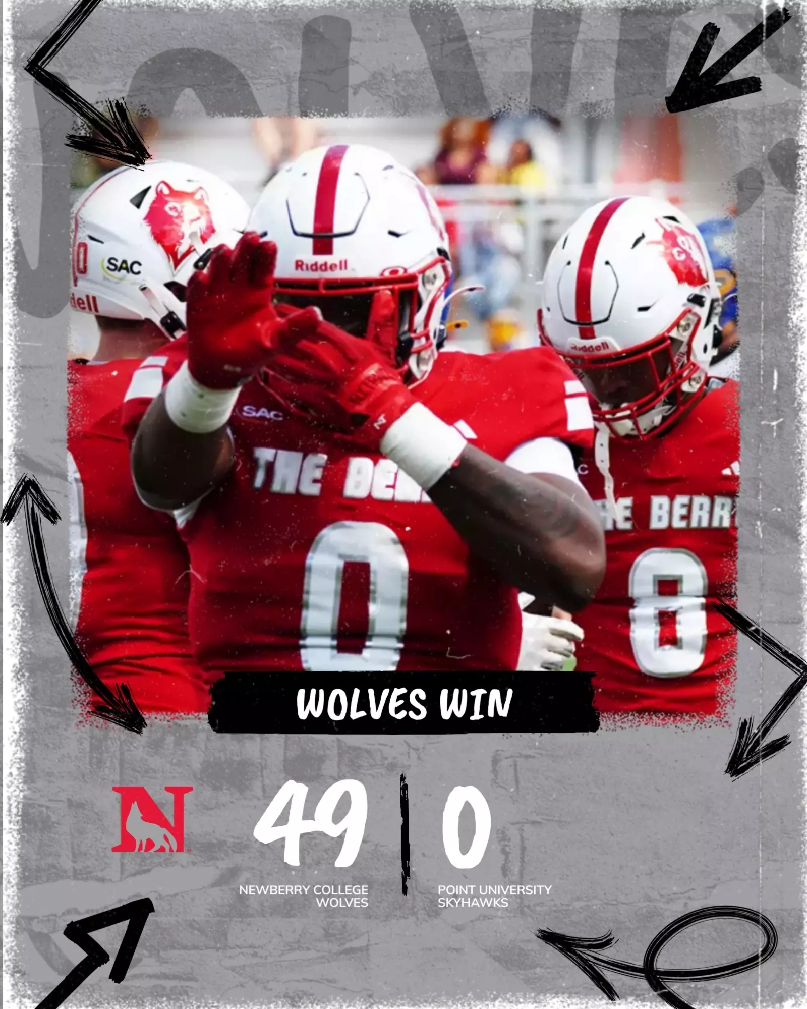 College Point Wolves Wolves Roll To 49-0 Victory - Newberry College Athletics