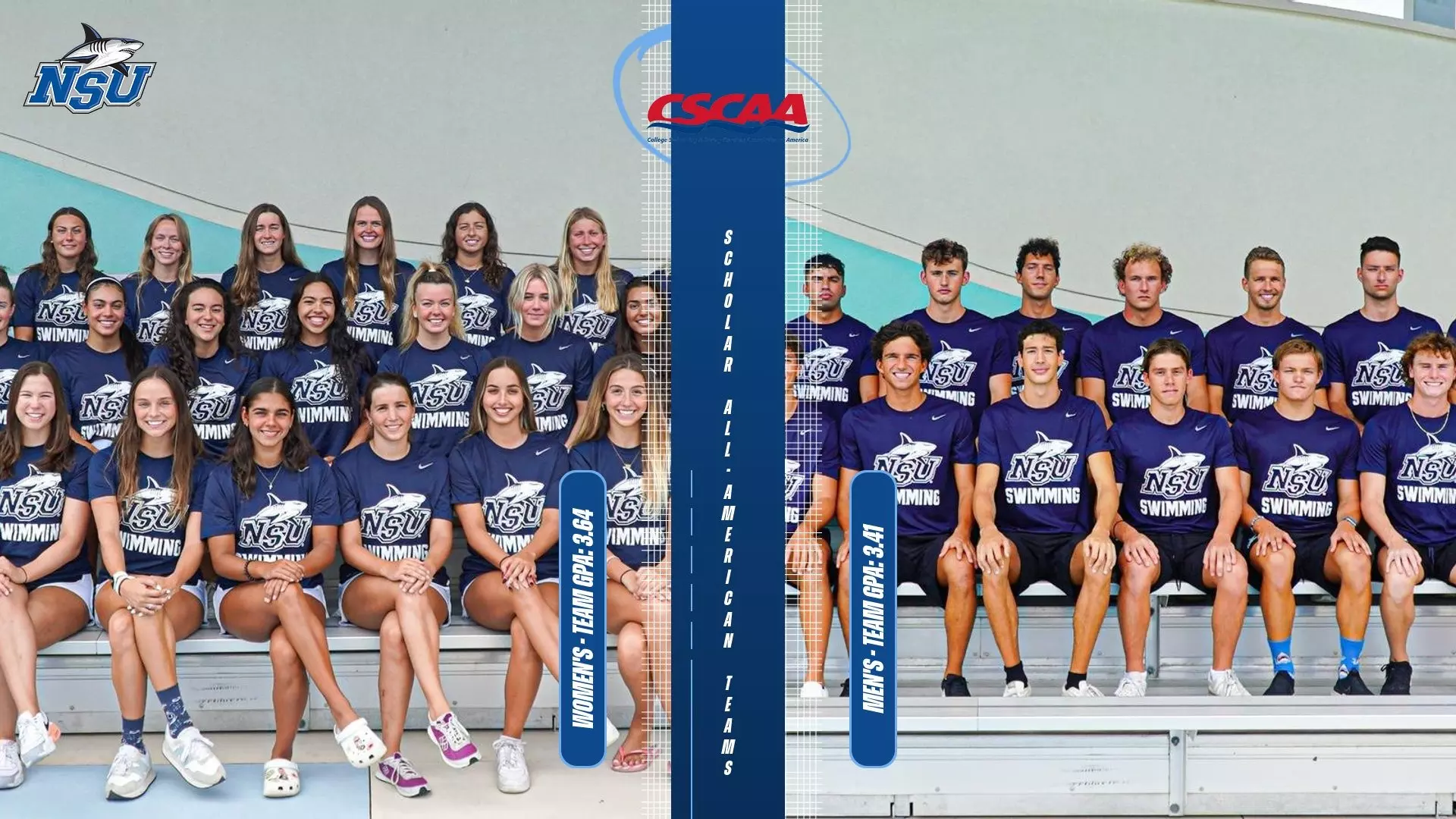 Sharks Swimming Earns CSCAA Scholar All-American Honors - Nova ...