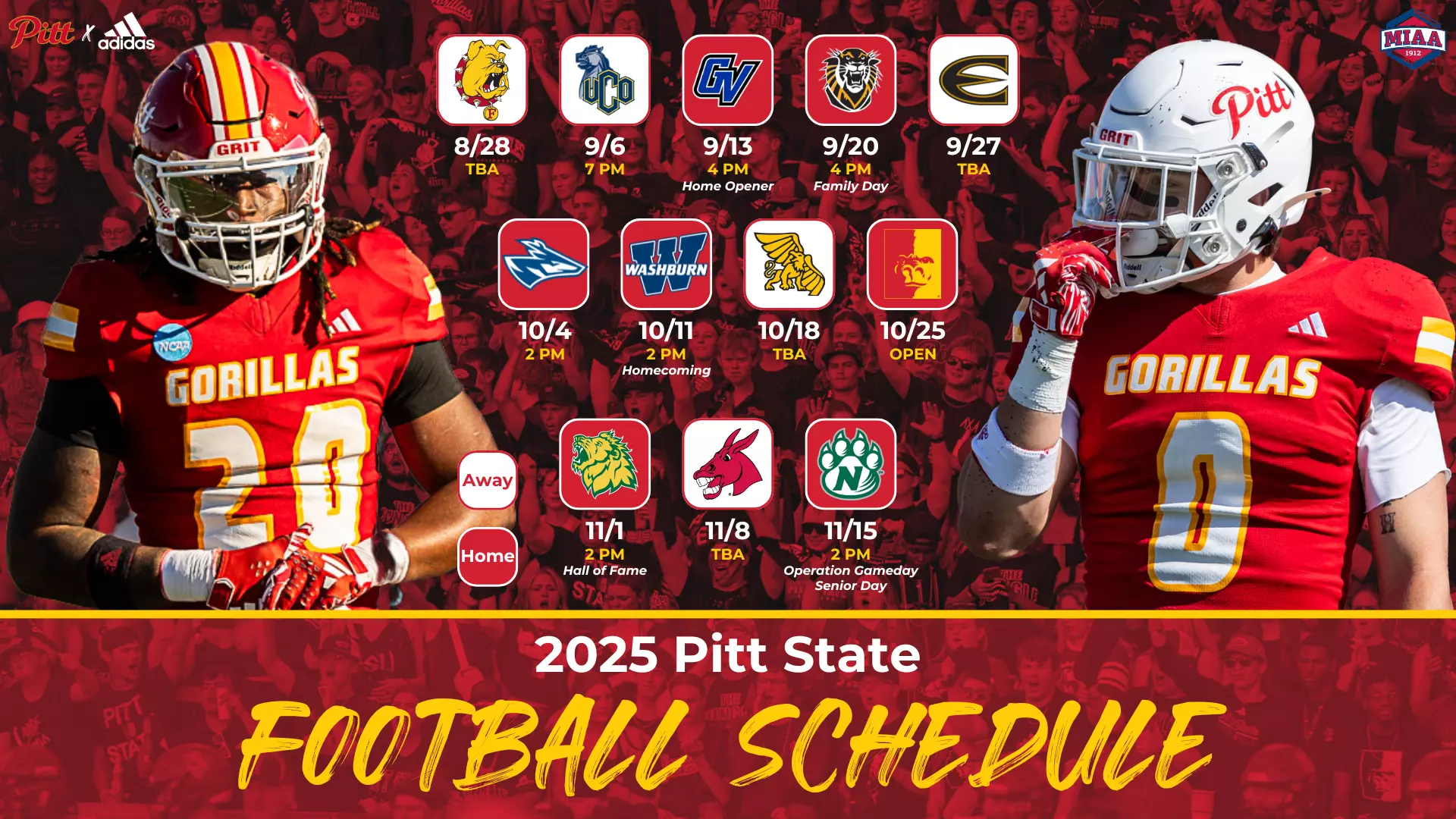Pitt State Announces 2025 Football Schedule Pittsburg State pitt-state-announces-2025-football-schedule-pittsburg-state