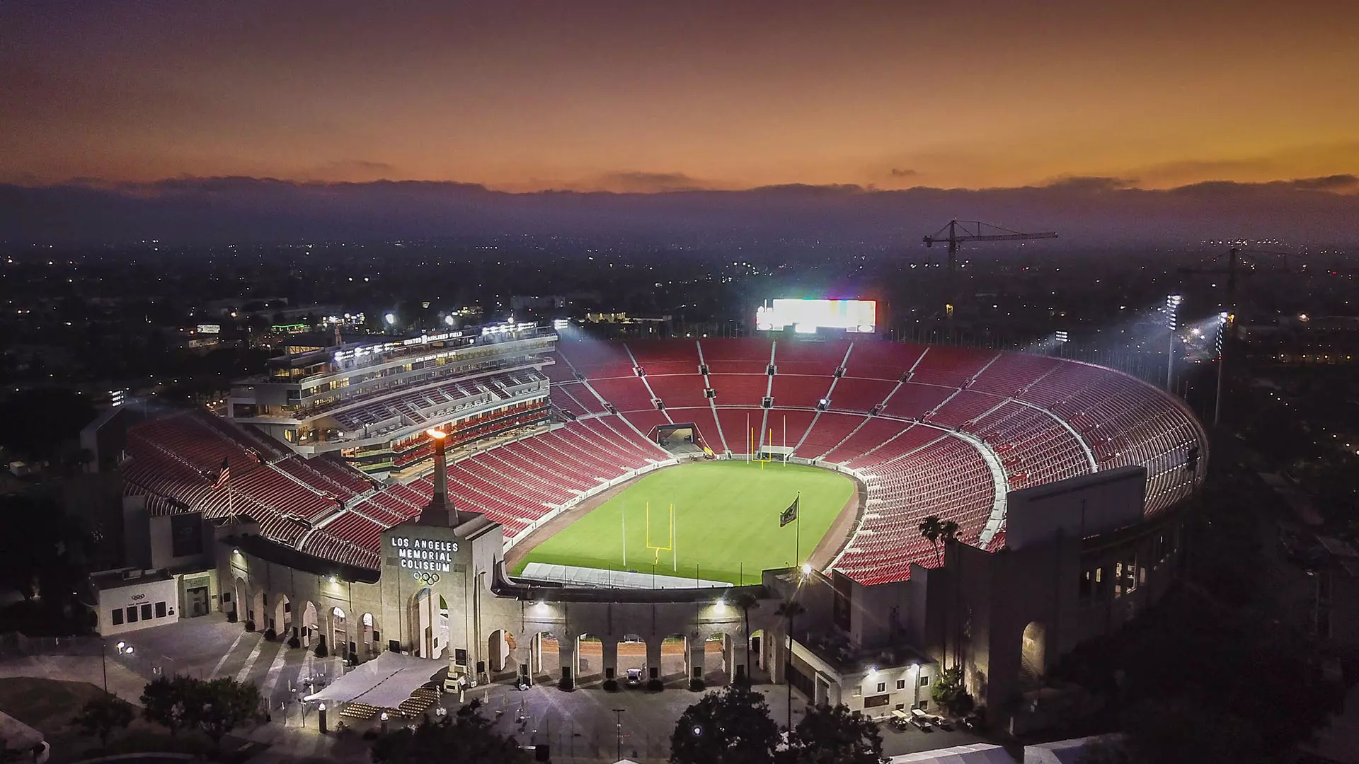 Micah Banuelos Commits to USC 2023 Class 2 Los Angeles Memorial Coliseum under the lights