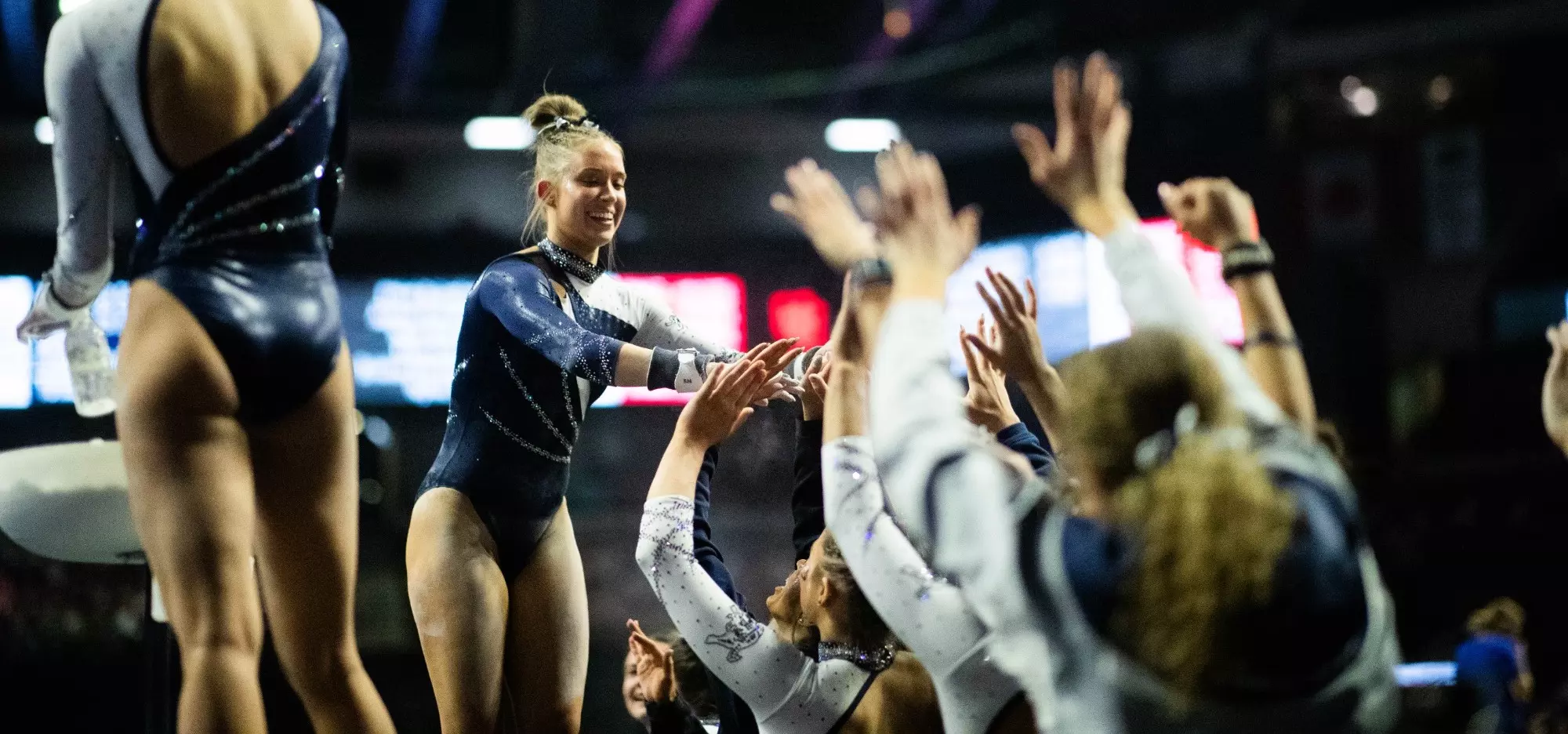 Utah State Gymnastics Scores 196.000 to Finish Third at Best of Utah