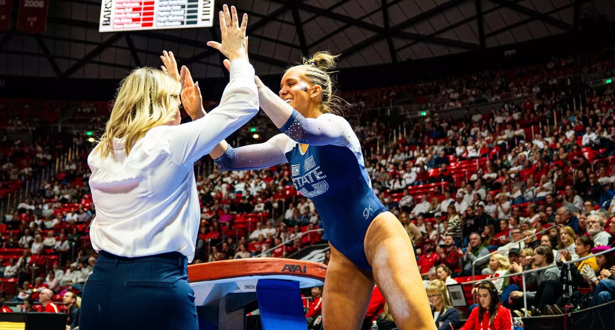 Utah State Gymnastics Scores 194 450 In Season Opener At Utah Utah utah-state-gymnastics-scores-194-450-in-season-opener-at-utah-utah