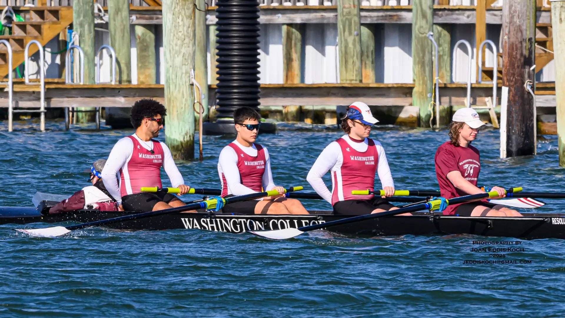Varsity Rowing Man Shoremen Rowing Varsity Four Take First - Washington College