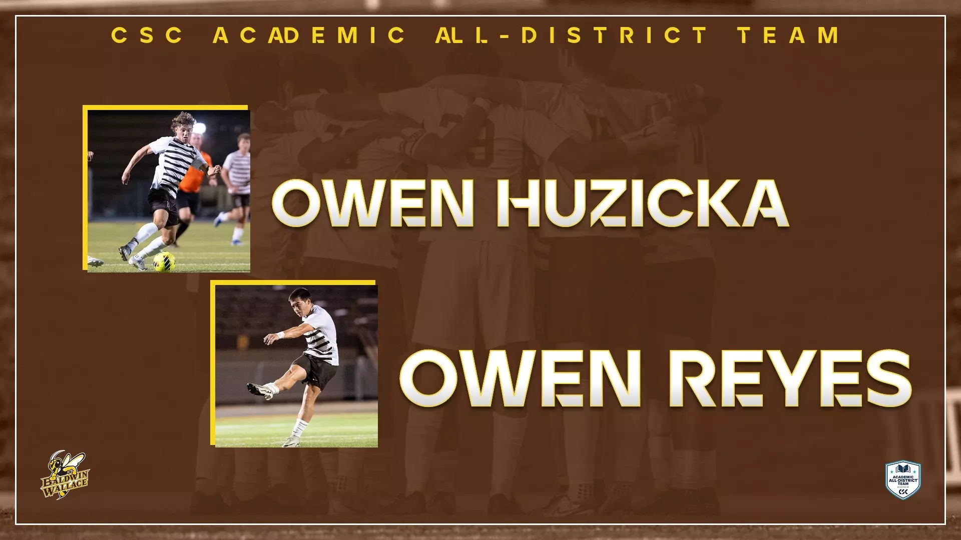 Baldwin Football Roster Owen Huzicka - 2025 - Men's Soccer - Baldwin Wallace University