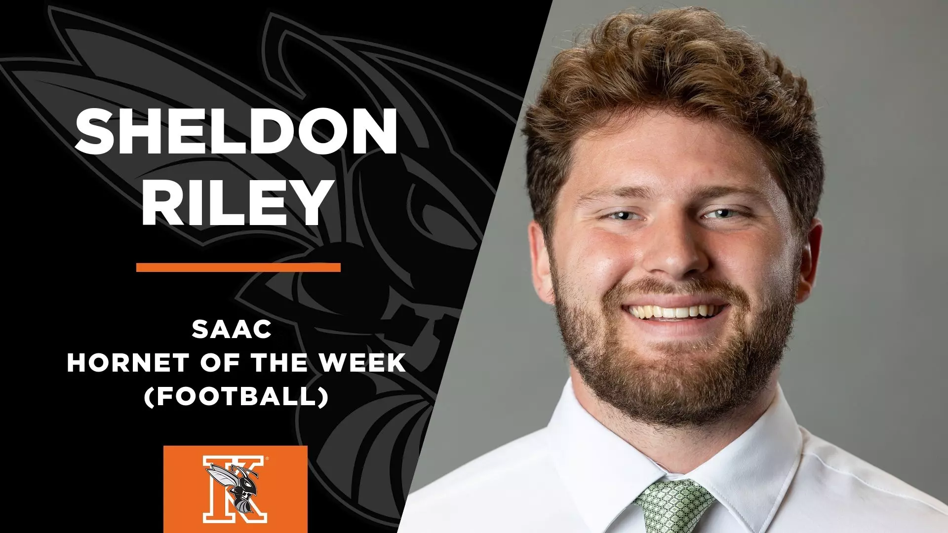 Sheldon Riley Named SAAC Men's Hornet of the Week - Kalamazoo College