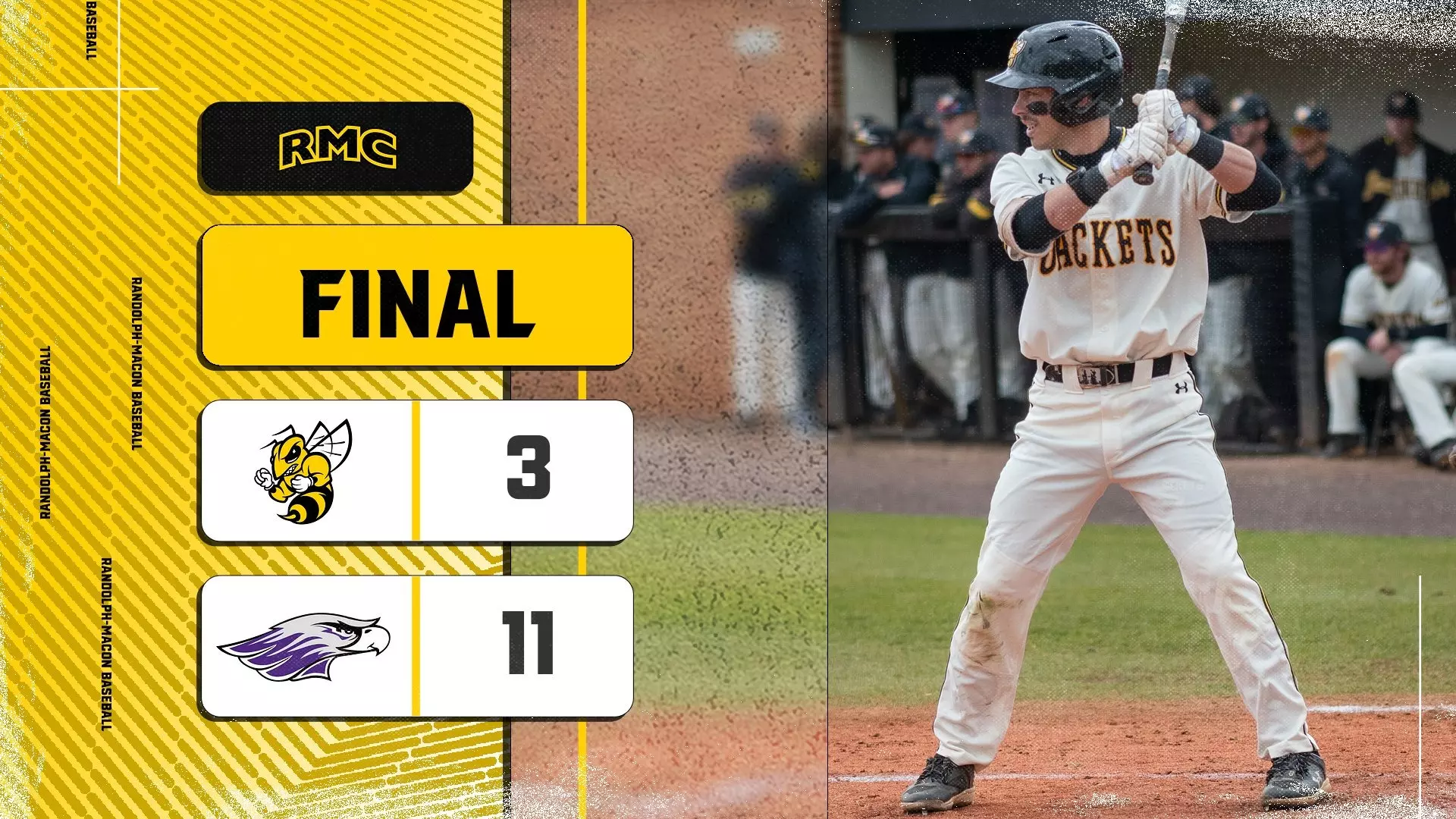 Macon Rbi Baseball Myers Drives in Three for RMC Baseball vs. UWW - Randolph-Macon College