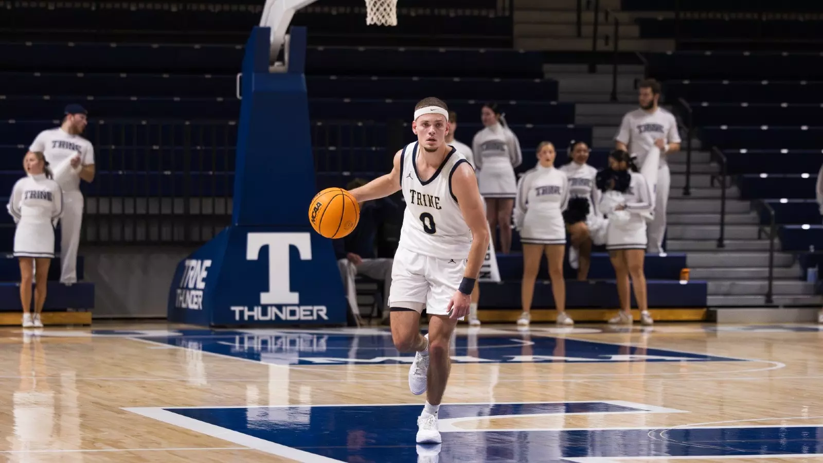 Shane Rivers Basketball Flood Rains in 10 Triples, Men's Basketball Falls to Ravens - Trine ...