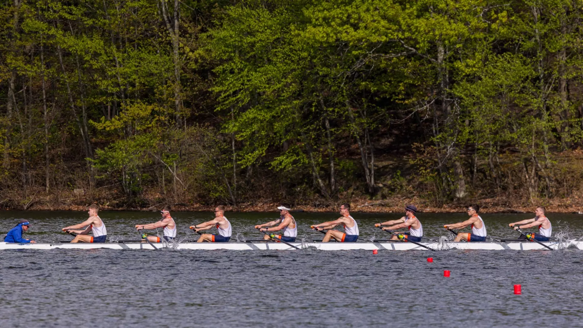 Nicholas Ruggiero Rowing #11 Men's Rowing finishes 8th at NIRC - United States Coast Guard Academy