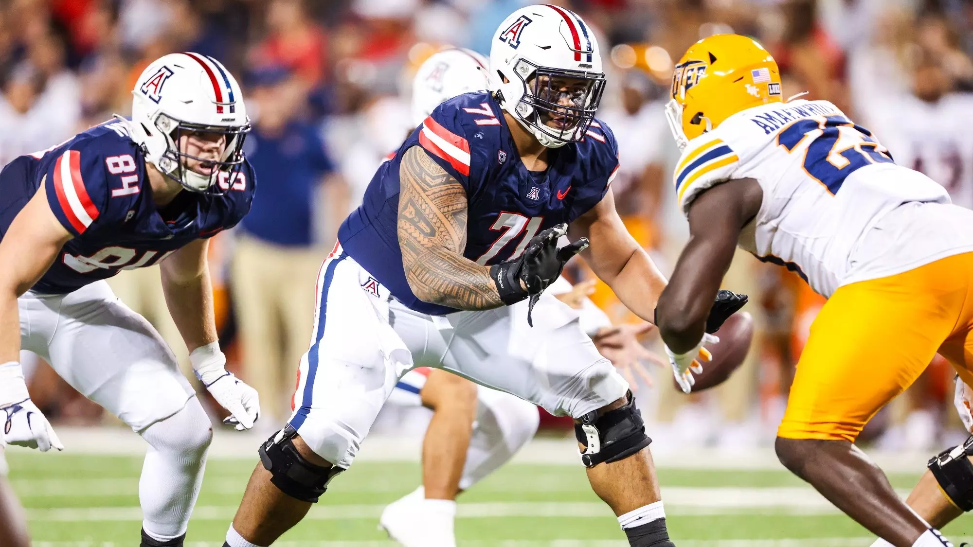 Jonah Savaiinaea Football University of Arizona Athletics
