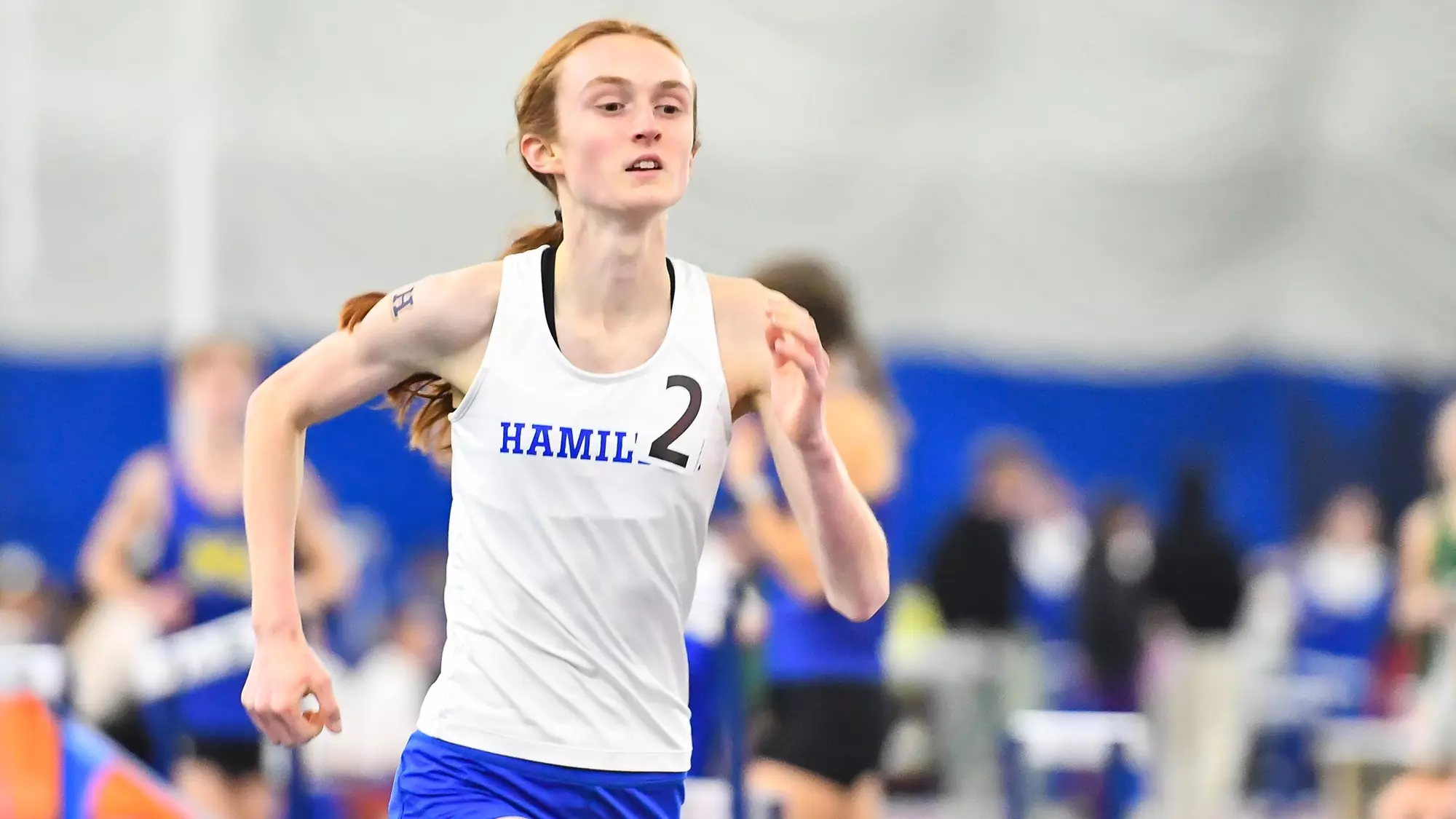 Keira Rogan Rochester Rogan '28 sets women's team record at Utica Track and Field Winter ...