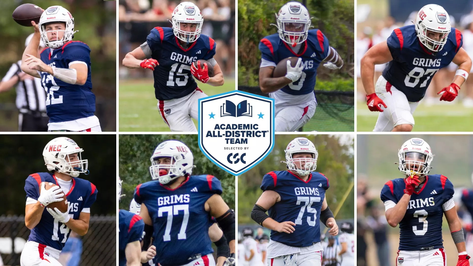 Nfl Csc Football Lands Eight on CSC Academic All-District Team - New England ...