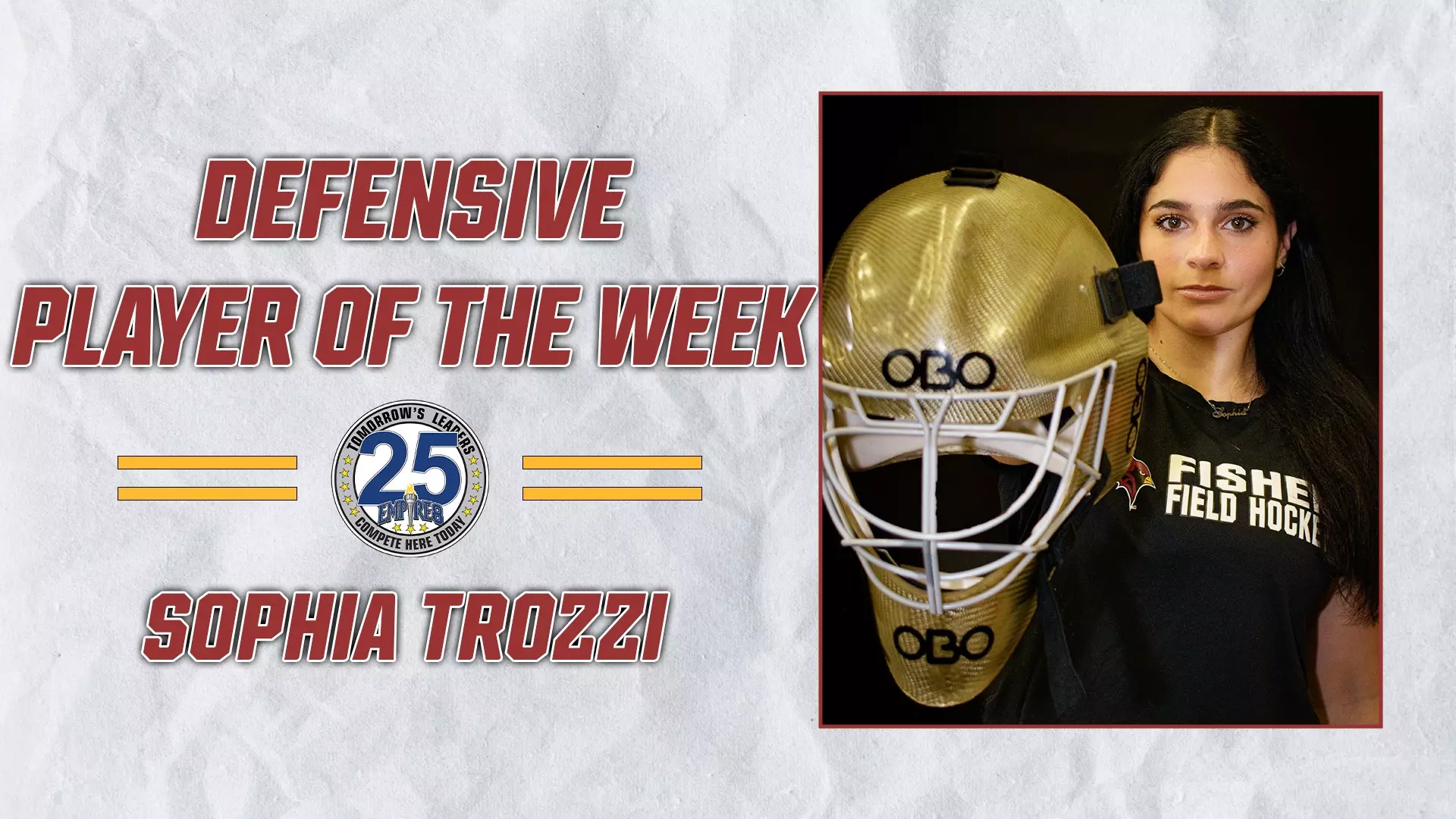 Trozzi Trozzi Named Empire 8 Defensive Player of the Week - St. John Fisher ...