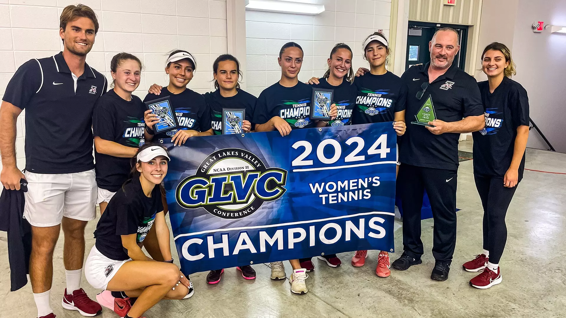 Glvc Map Five in a Row! Women’s Tennis Downs Rockhurst in GLVC Title Match ...