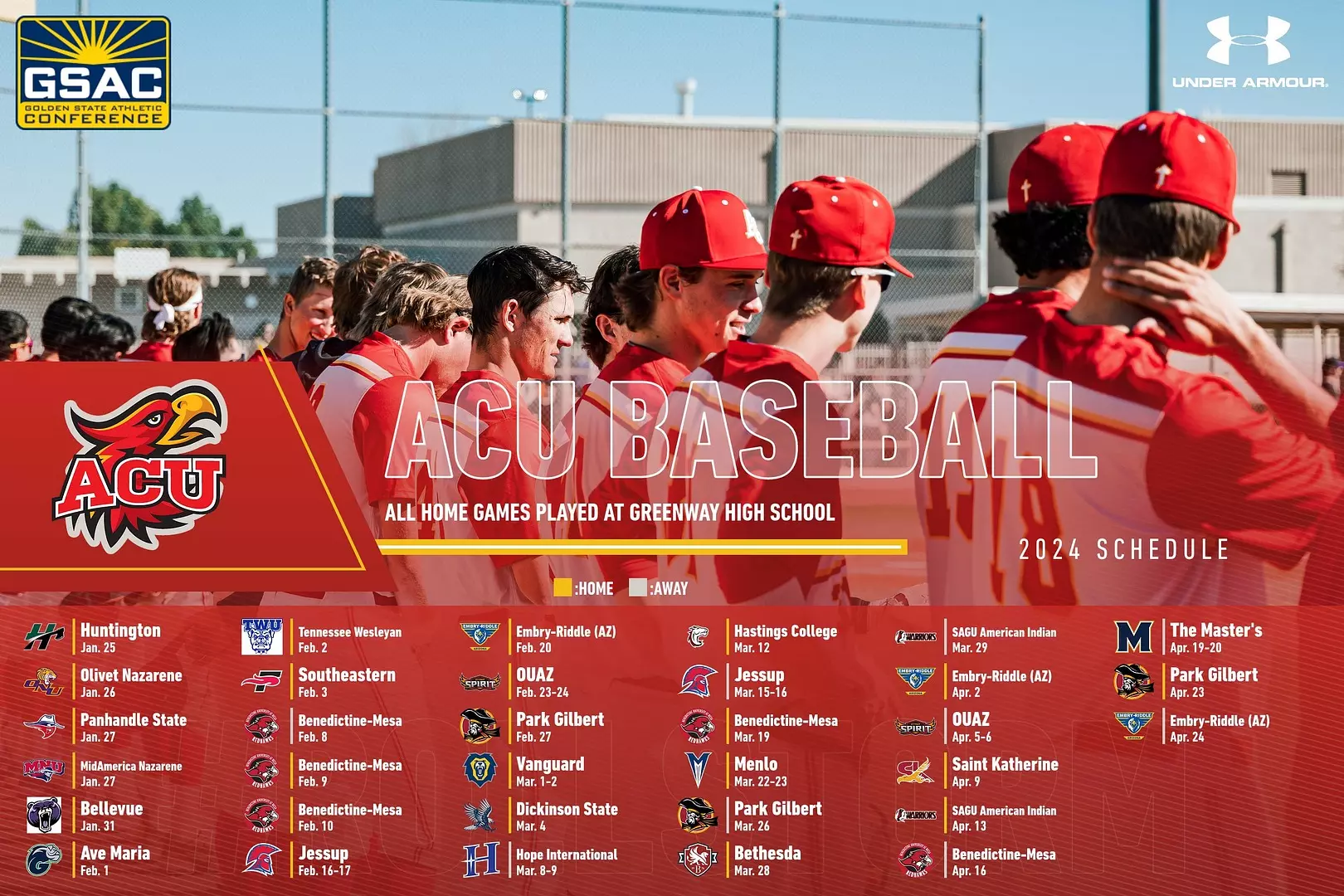 ACU Baseball Announces Competitive 2024 Schedule Arizona Christian
