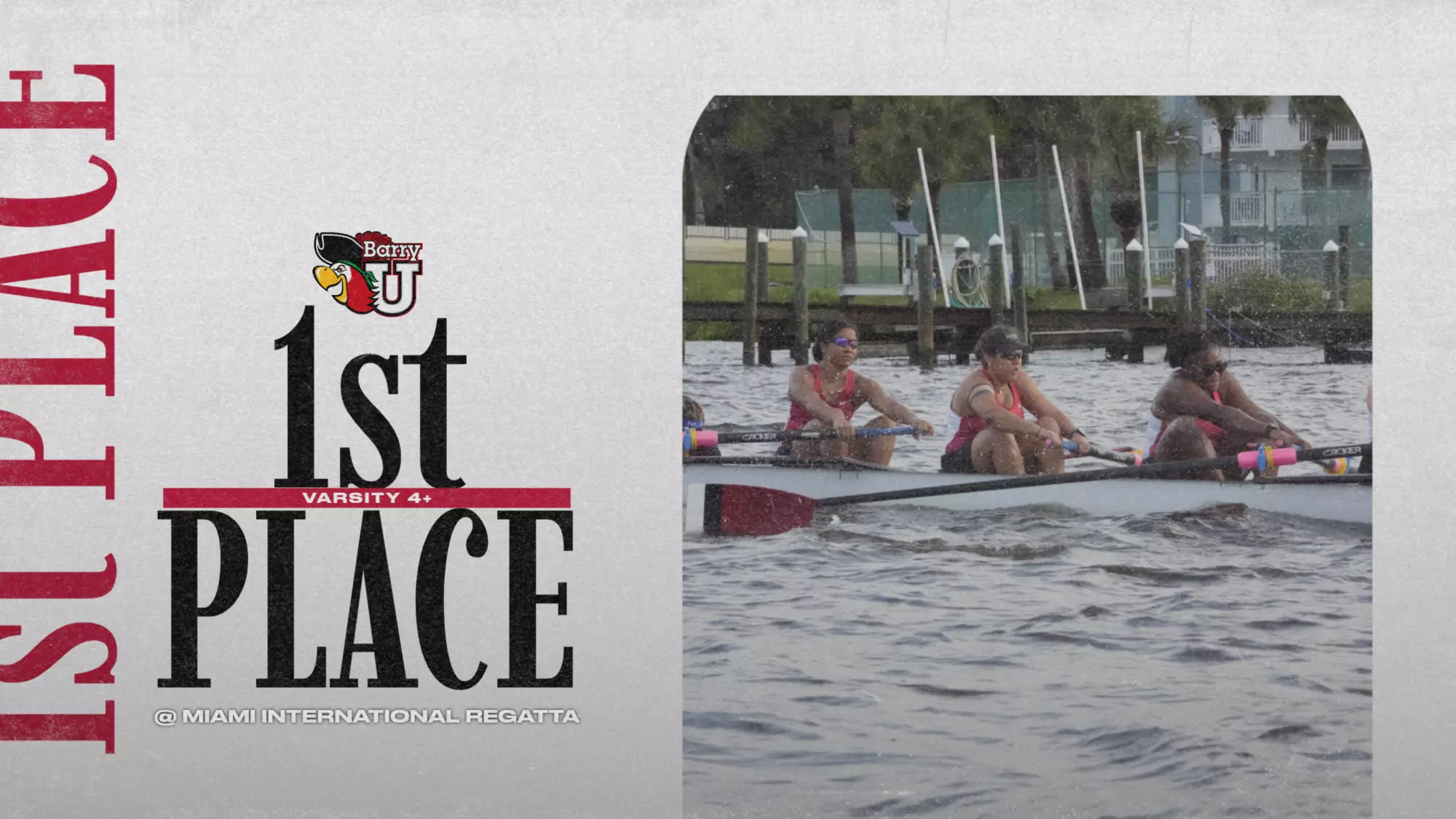 Miata Rowing Rowing's V4+ Boat Captures Gold At Miami International Regatta - Barry ...