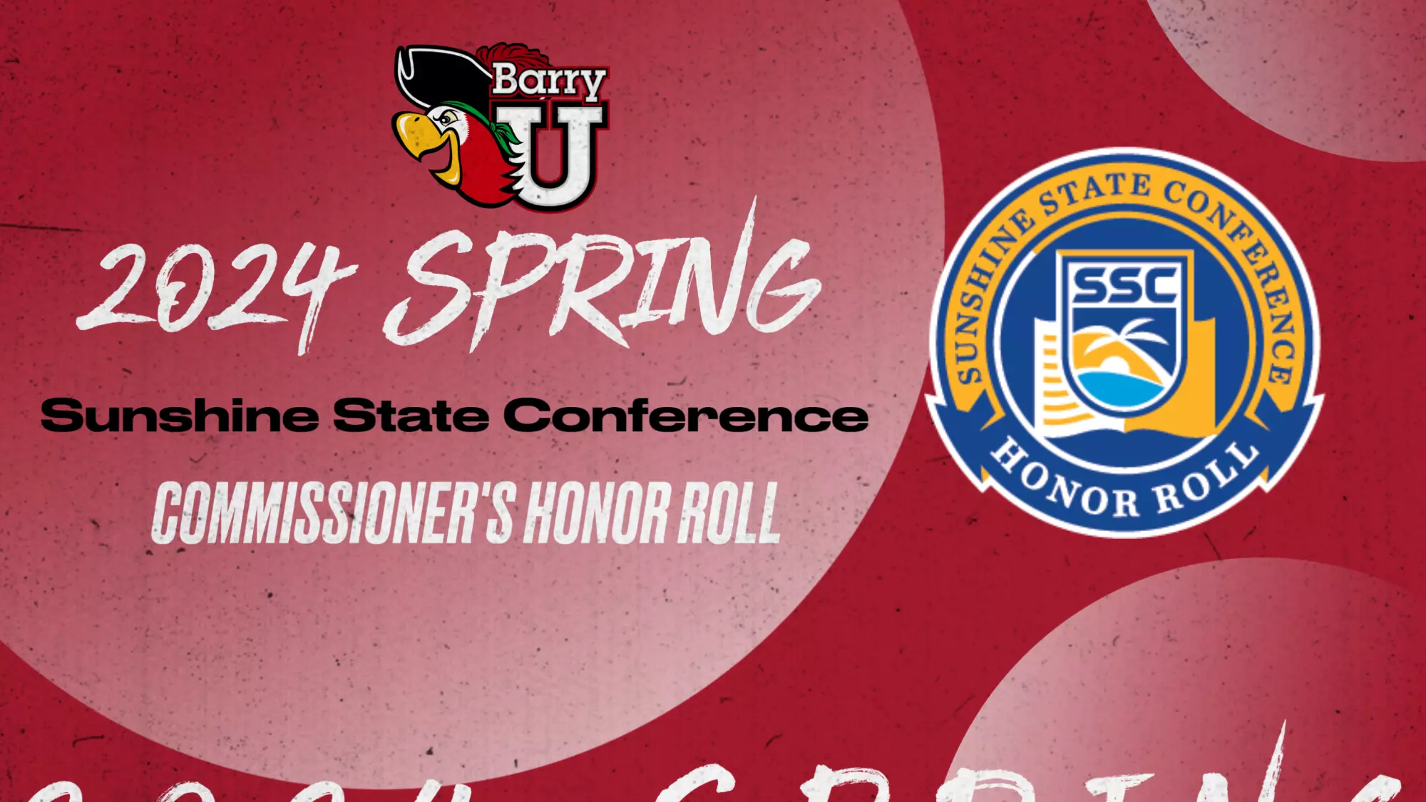 Ssc Spring Id Buccaneers place 159 on SSC Commissioner's Spring Honor Roll - Barry ...