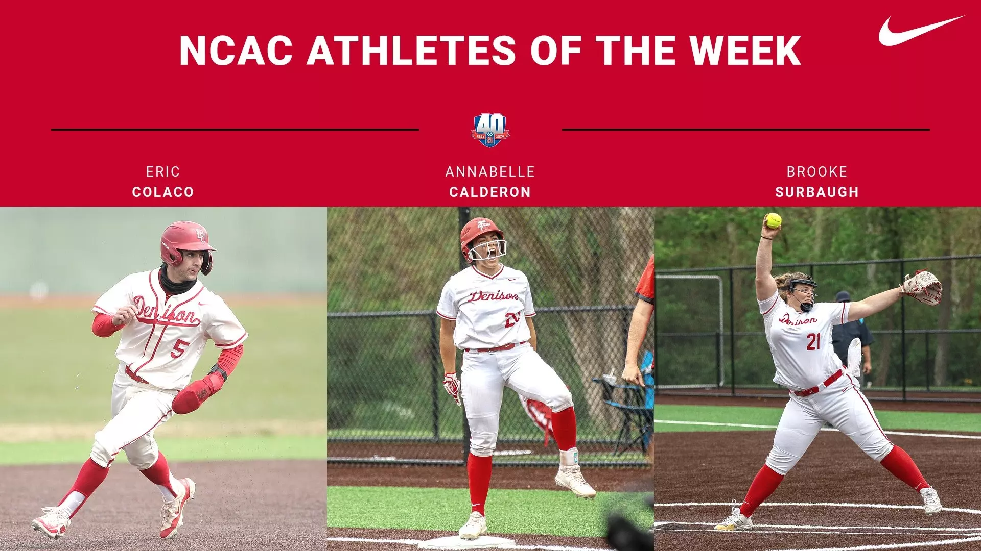 Eric Colaco Big Red wrap up the year with three NCAC Athlete of the Week awards ...