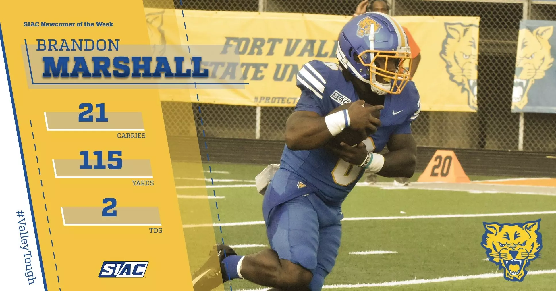 Brandon Marshall - Football - FVSU Athletics