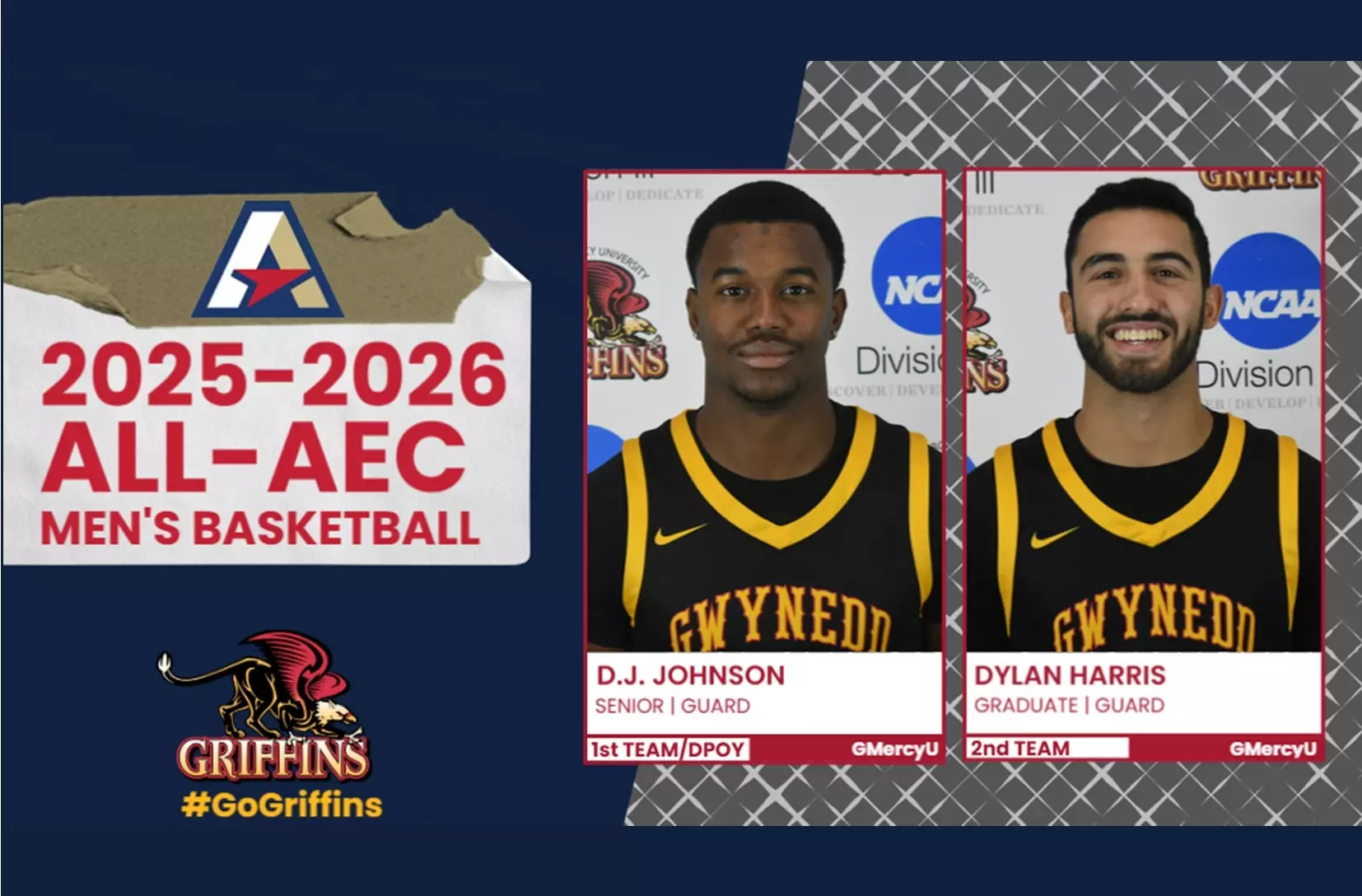 Dev Harris Dylan Harris - 2025-2026 - Men's Basketball - Gwynedd Mercy University ...