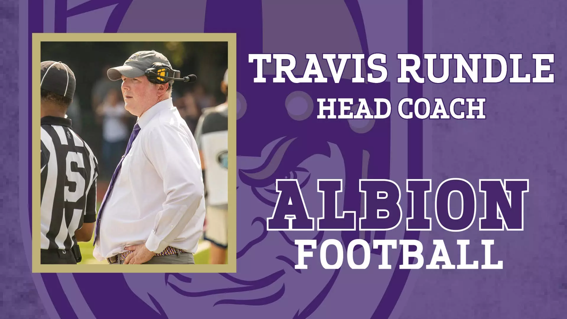 Adam Rundle Football Travis Rundle tabbed head football coach - Albion College