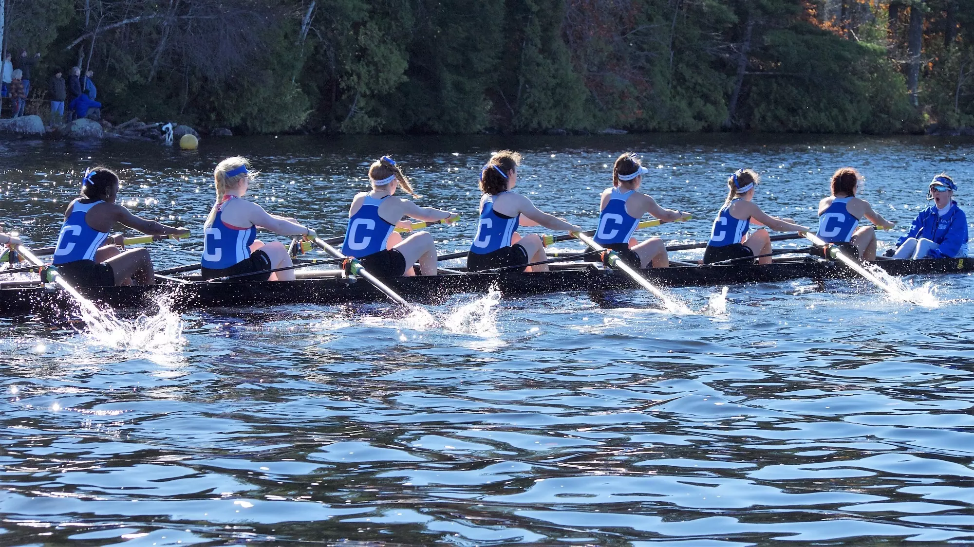 Crew Team Races Crew Races Bates and Bowdoin for the President’s Cup - Colby College