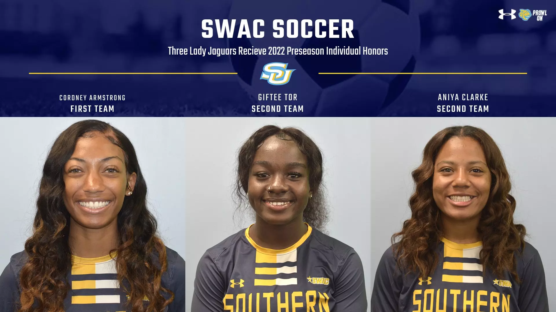 Summer Rusher Three Lady Jaguars Earn Preseason All SWAC Honors - Southern University