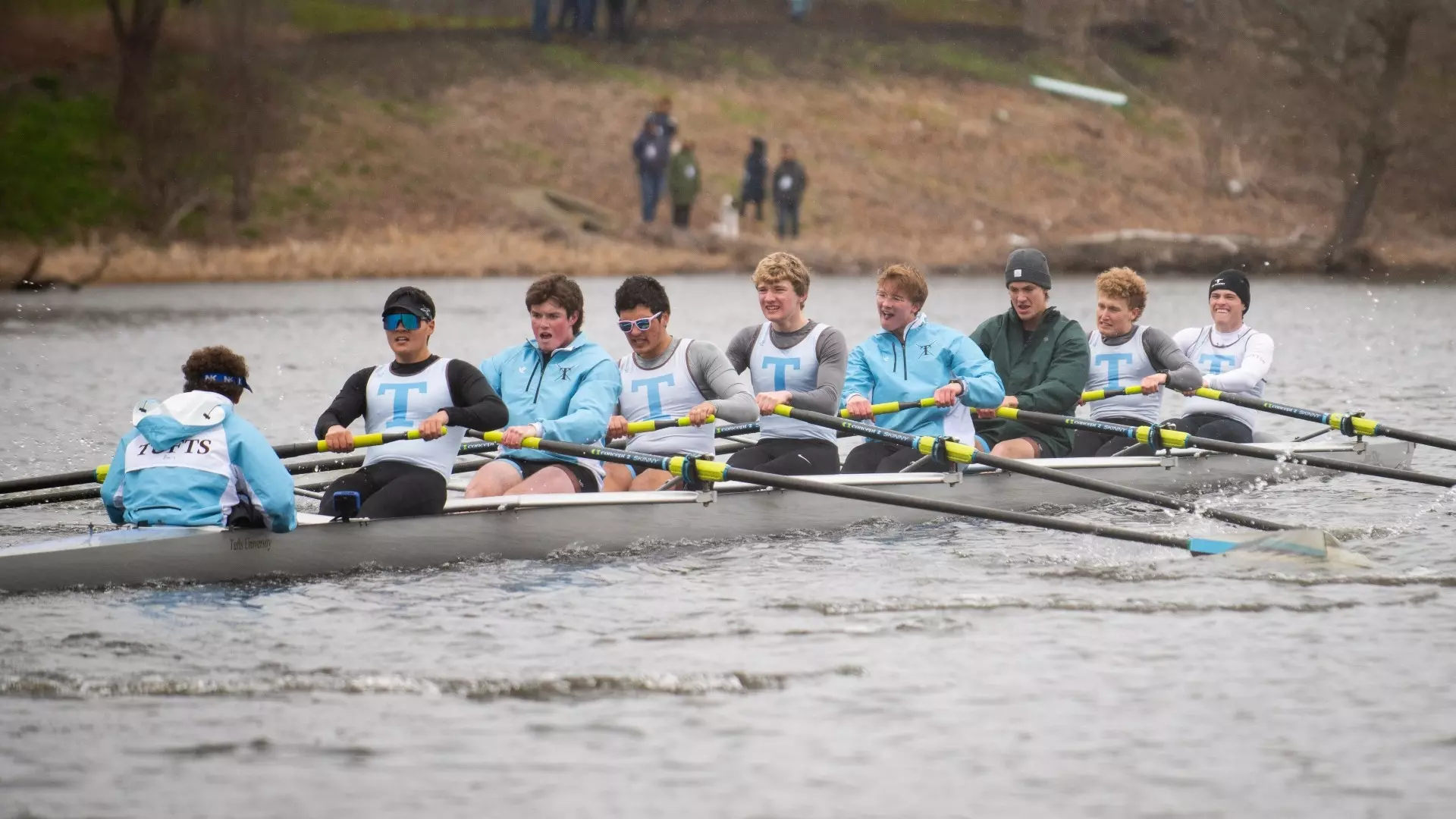 Men's Rowing 3rd Varsity Tops Williams and Trinity at Malden River ...