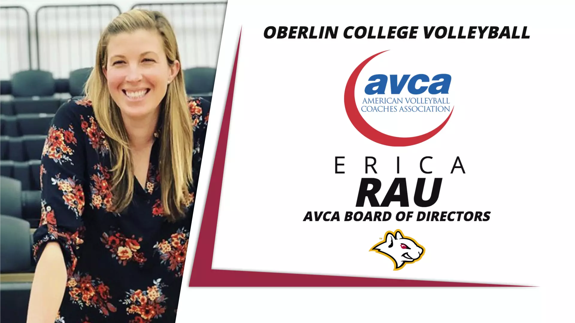 Erica Rau Rau Named to the AVCA Board of Directors - Oberlin College Athletics
