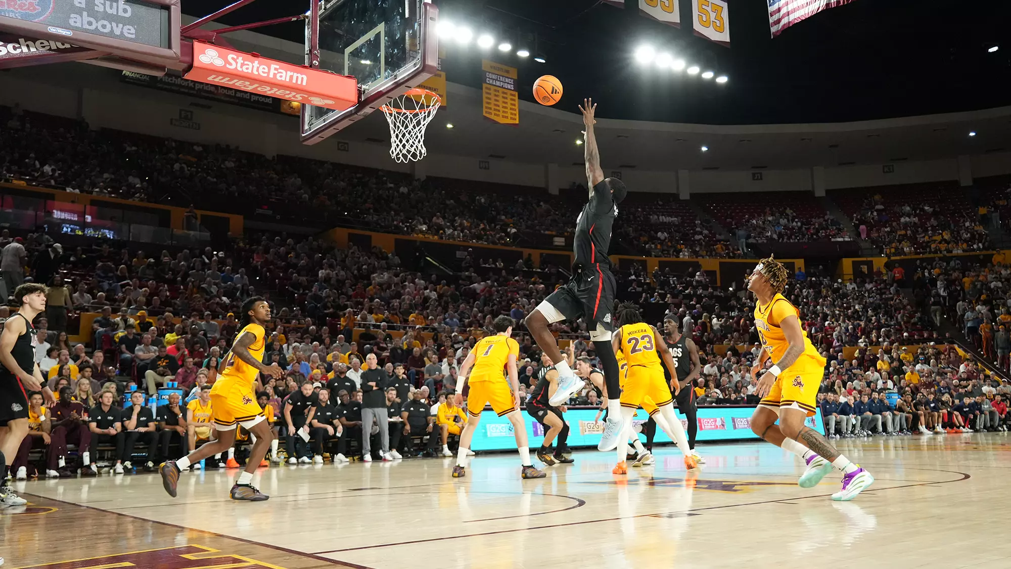 No. 19 Gonzaga outlasts Arizona State 77-65 - Gonzaga University Athletics