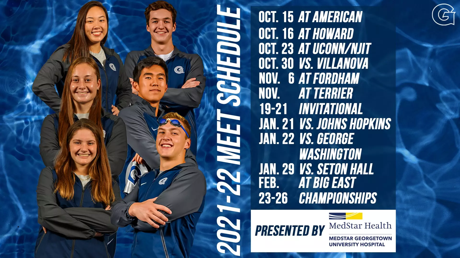 Georgetown Prep Pool Swimming & Diving Announces 2021-22 Schedule Presented by MedStar ...