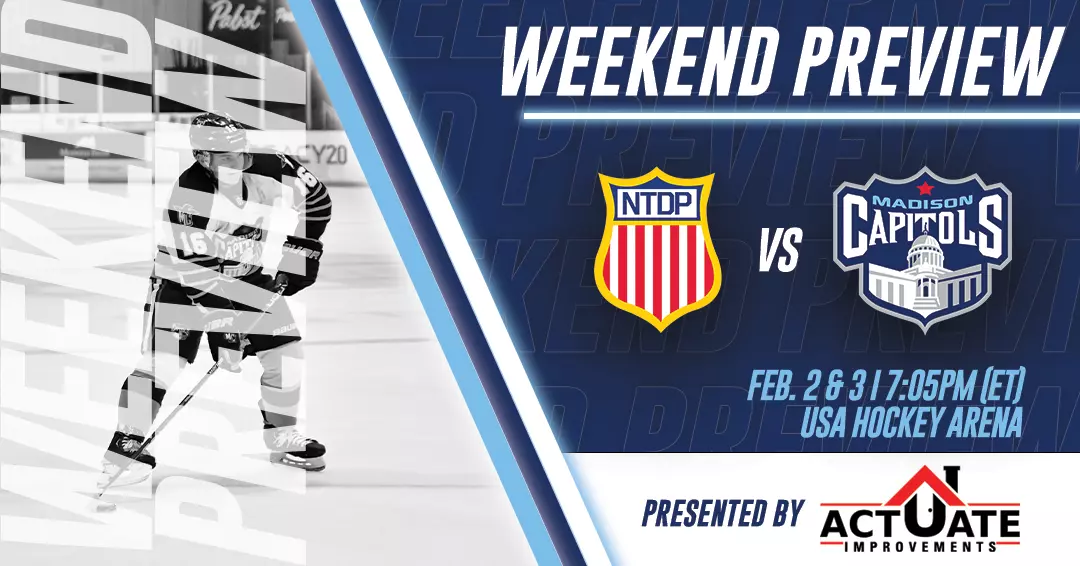 Usntdp Weekend Preview: Caps Travel to Face USNTDP - Madison Capitols