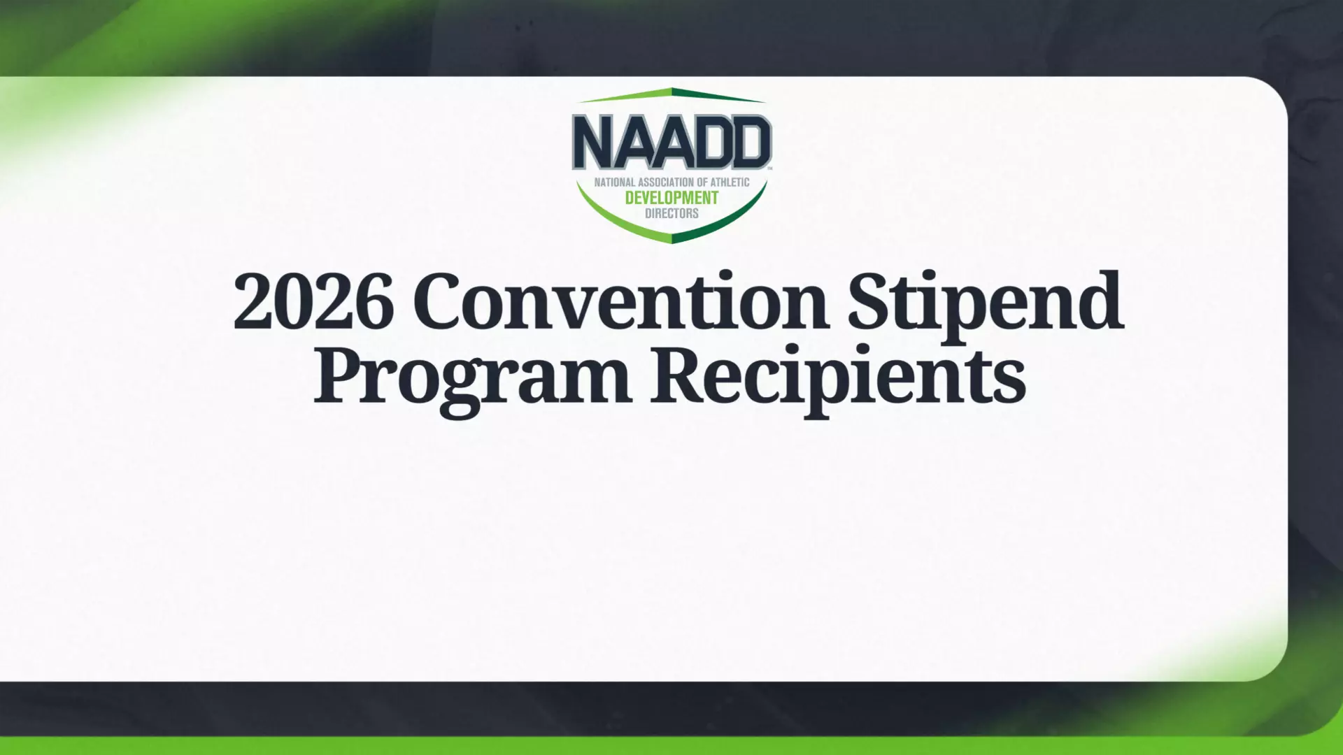 Program Recipient Drawn NAADD Announces Recipients of the 2026 Convention Stipend Program ...