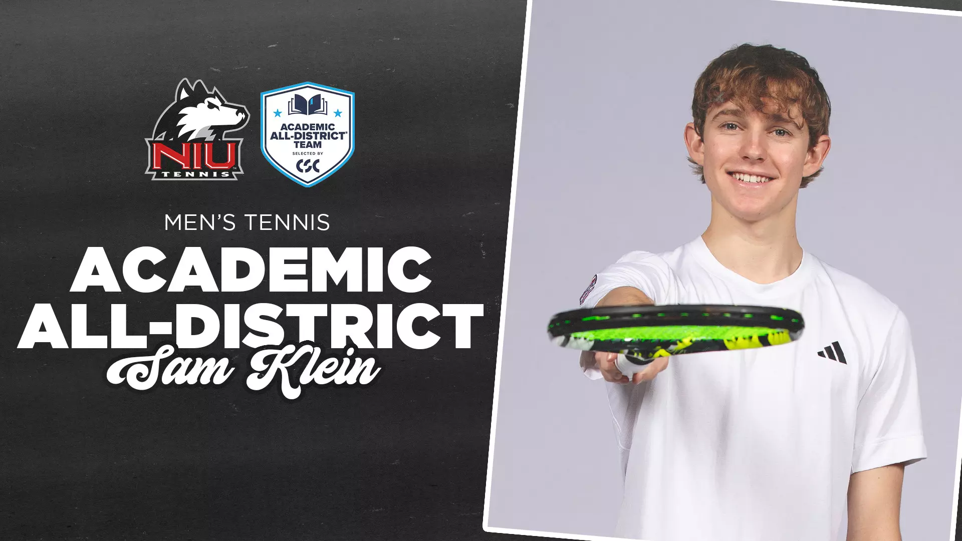 Sam Klein Named to CSC Academic AllDistrict Team NIU Athletics
