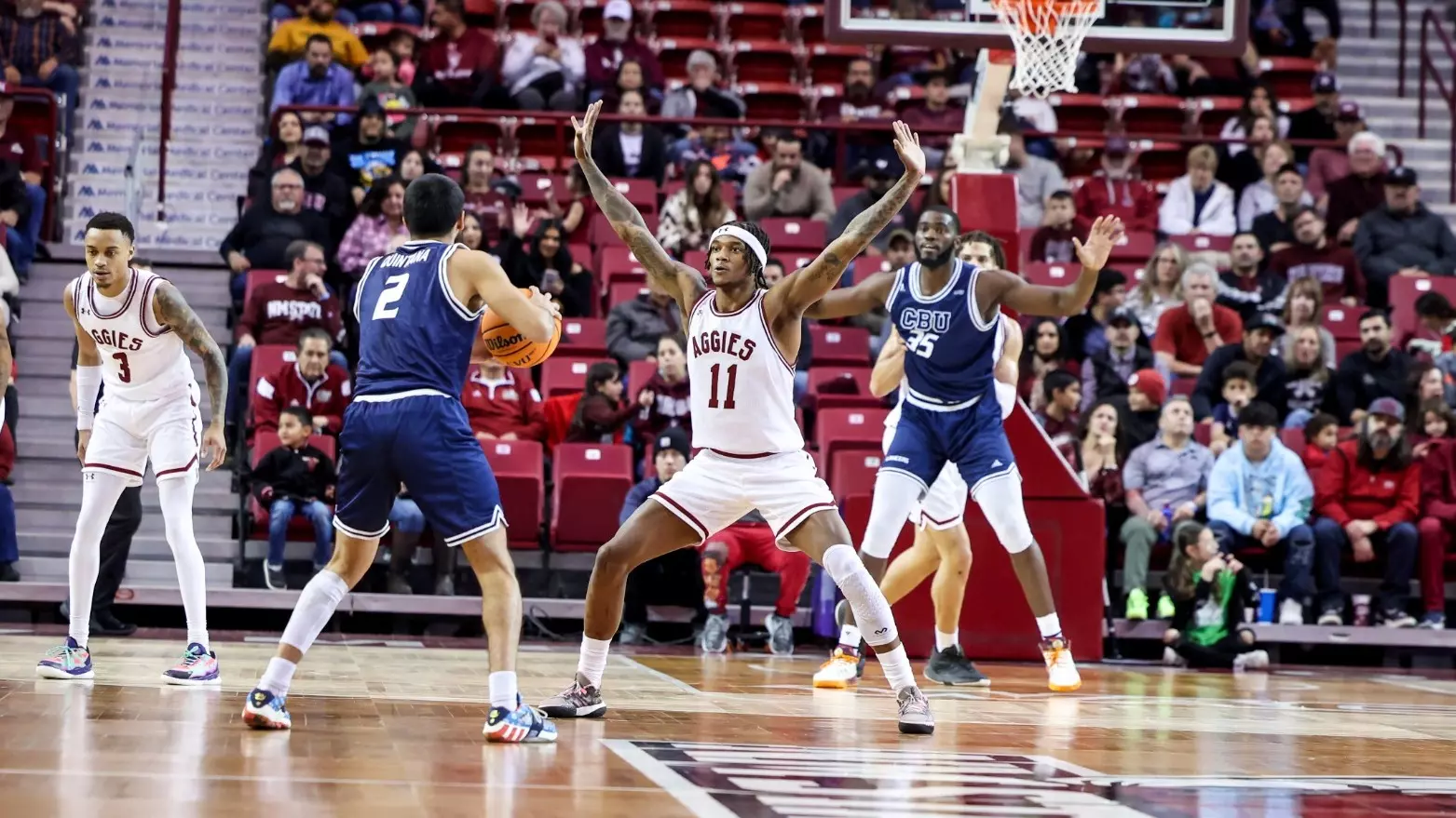Deuce Benjamin DaJuan Quaye Gordon - 2022-23 - Men's Basketball - New Mexico State ...