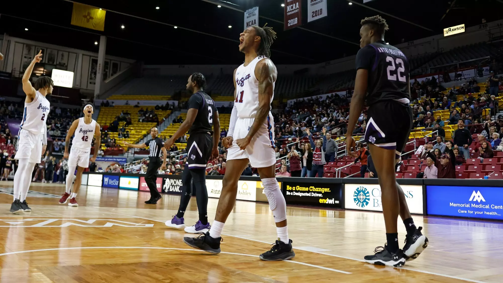 Deuce Benjamin DaJuan Quaye Gordon - 2022-23 - Men's Basketball - New Mexico State ...